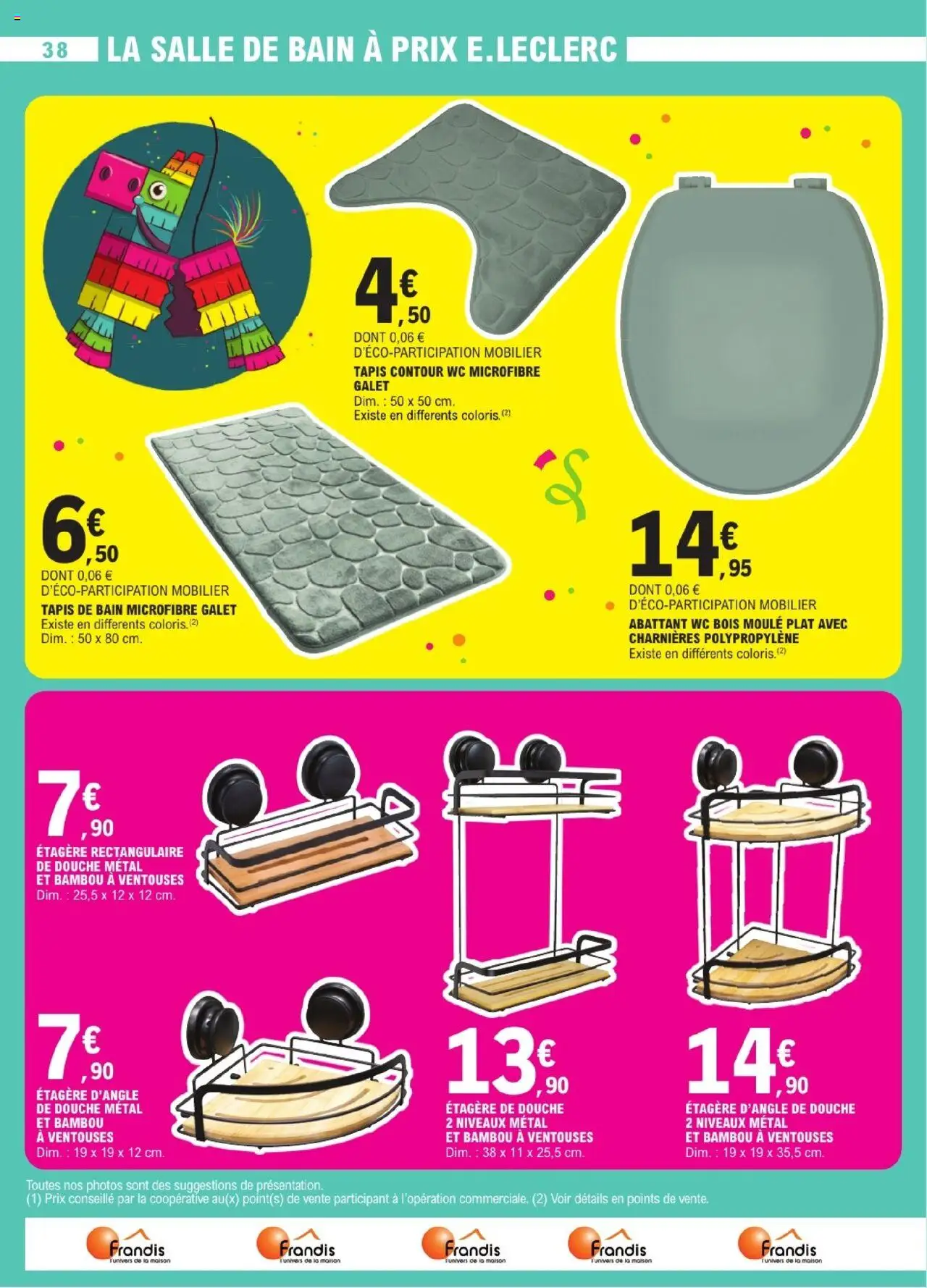  | Page: 38 | Produits: Tapis de bain, Étagère, Douche, Tapis