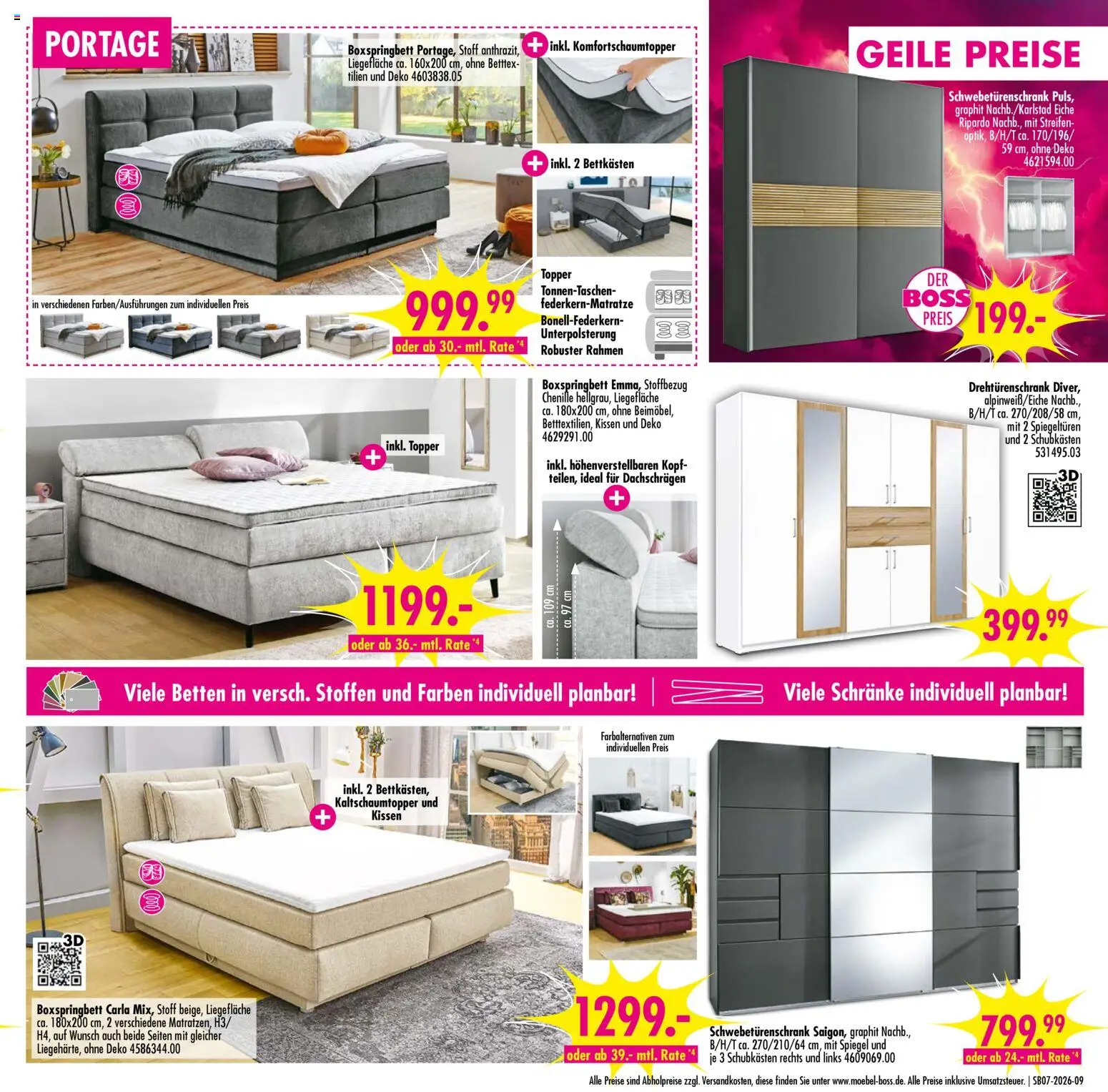 SB Möbel Boss Prospekt 	 – gültig ab 07.02.2026 | Seite: 9