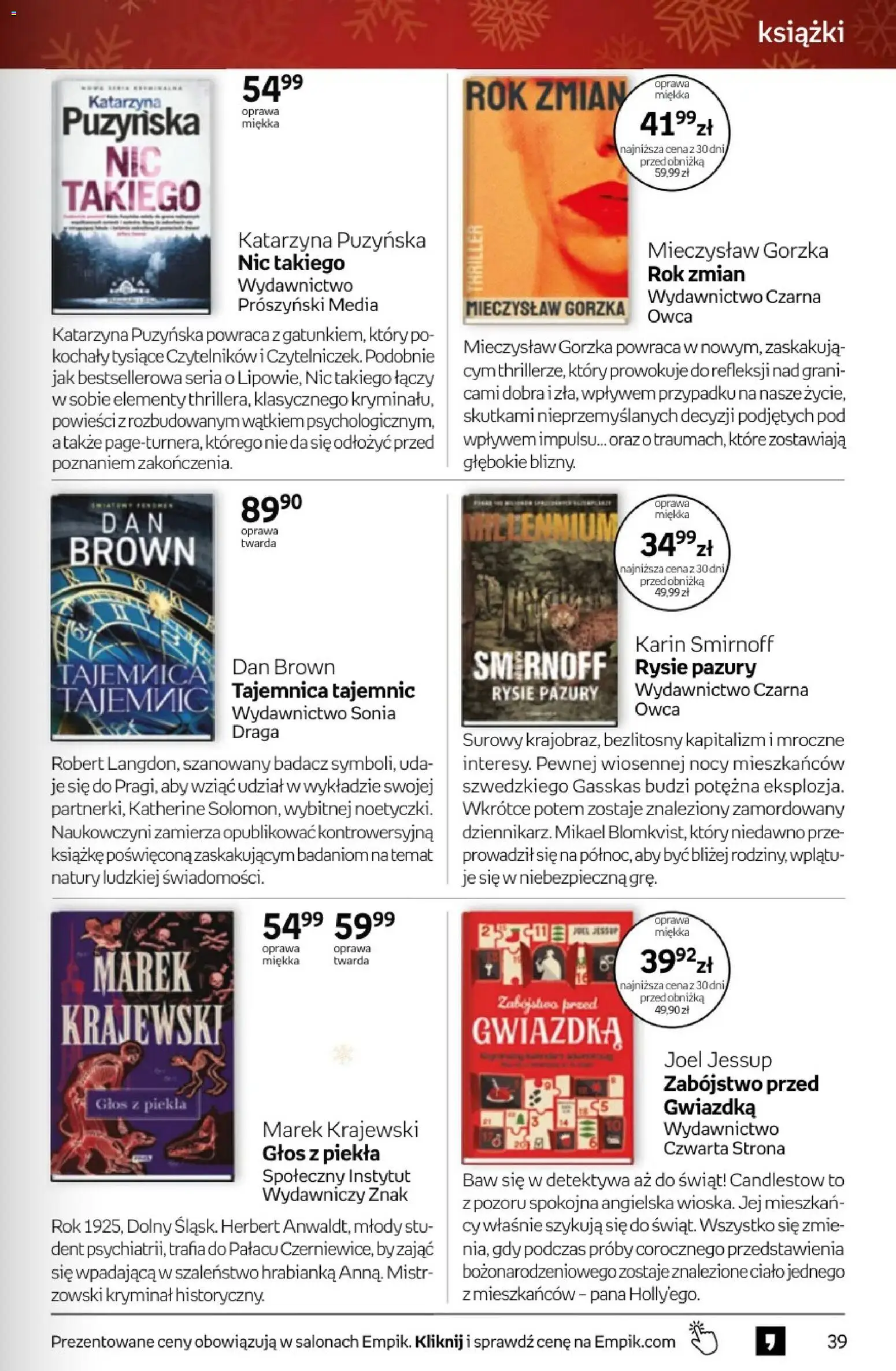 Empik promocje - Tom kultury Książki od 10.12.2025 | Strona: 39 | Produkty: Książki