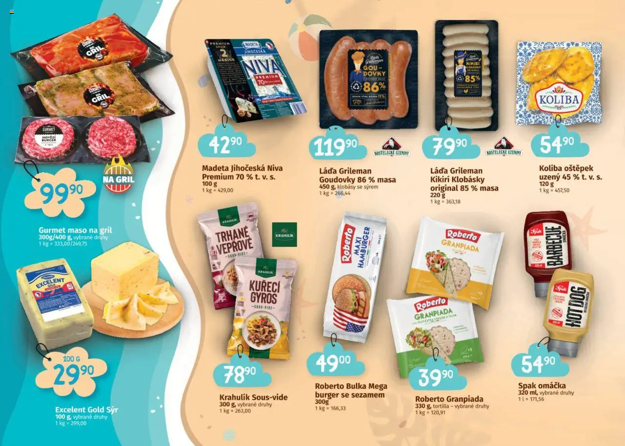 Coop leták - Letní speciál od 09.07.2025 | Strana: 2 | Produkty: Hamburger, Burger, Uzeniny, Tortilla