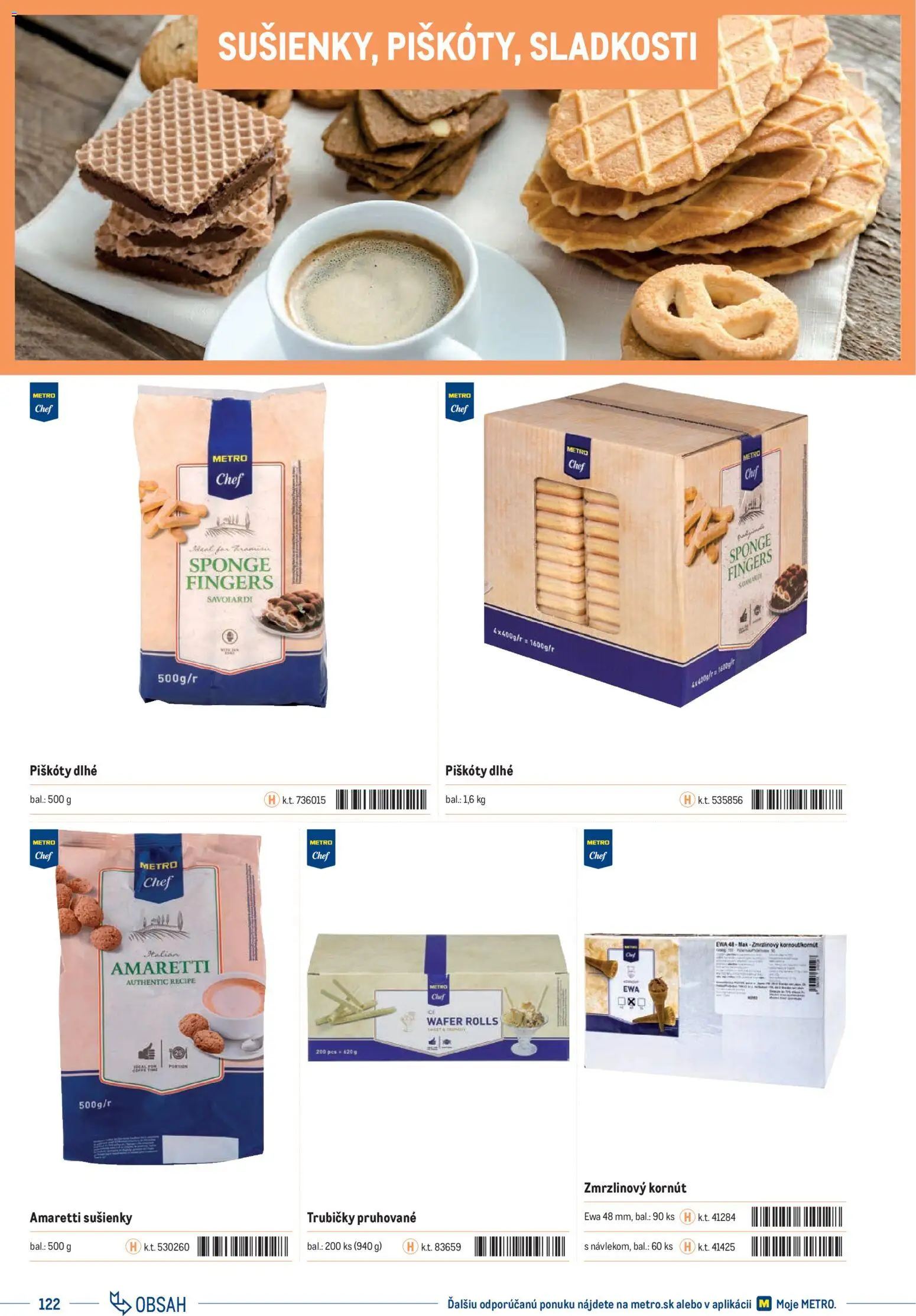 Nové Metro akcie – leták je platný od 01.01.2025 | Strana: 122 | Produkty: Mak