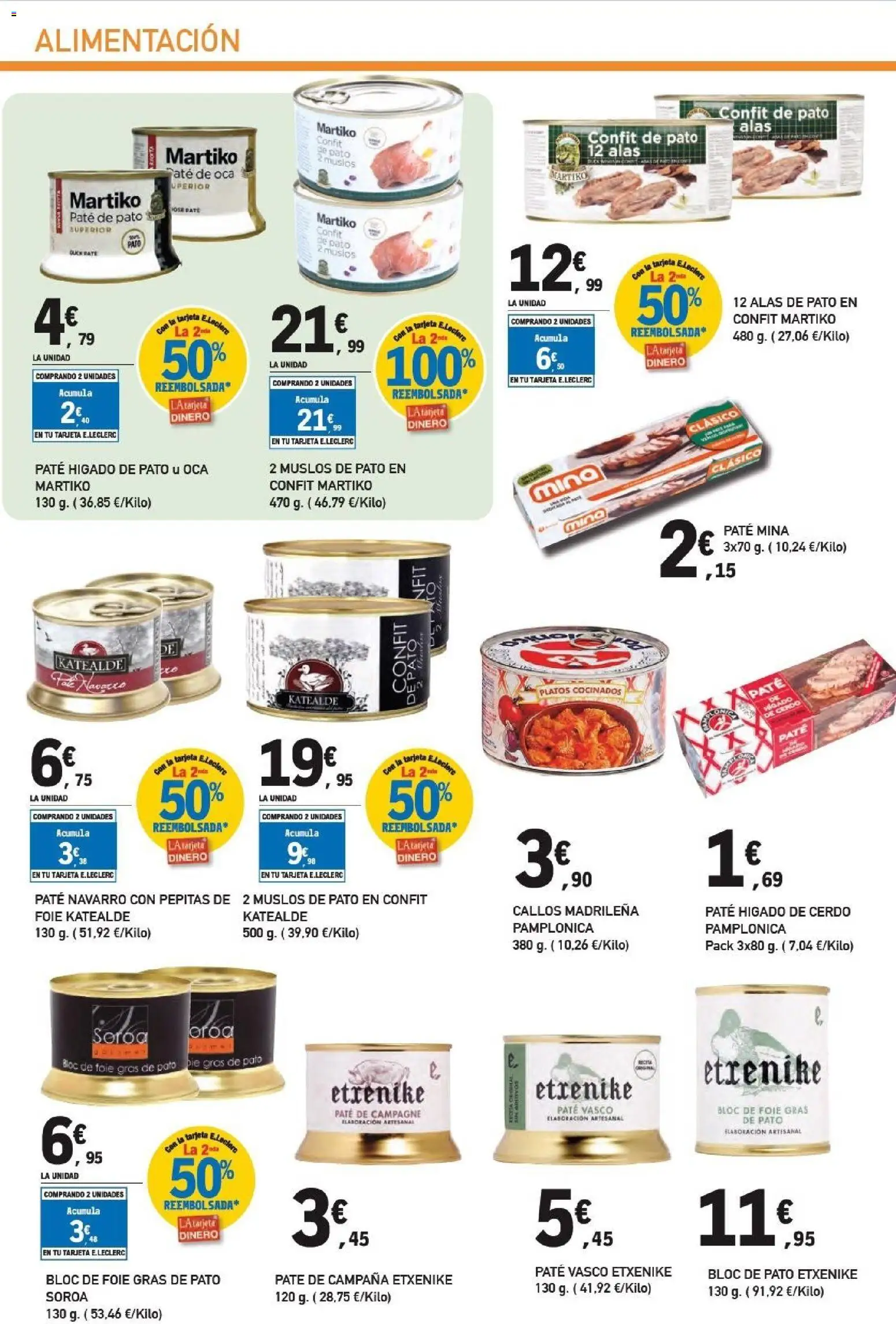 E.Leclerc - Alianz Locales │ válido desde el 25.02.2026 | Página: 34 | Productos: Cerdo, Paté