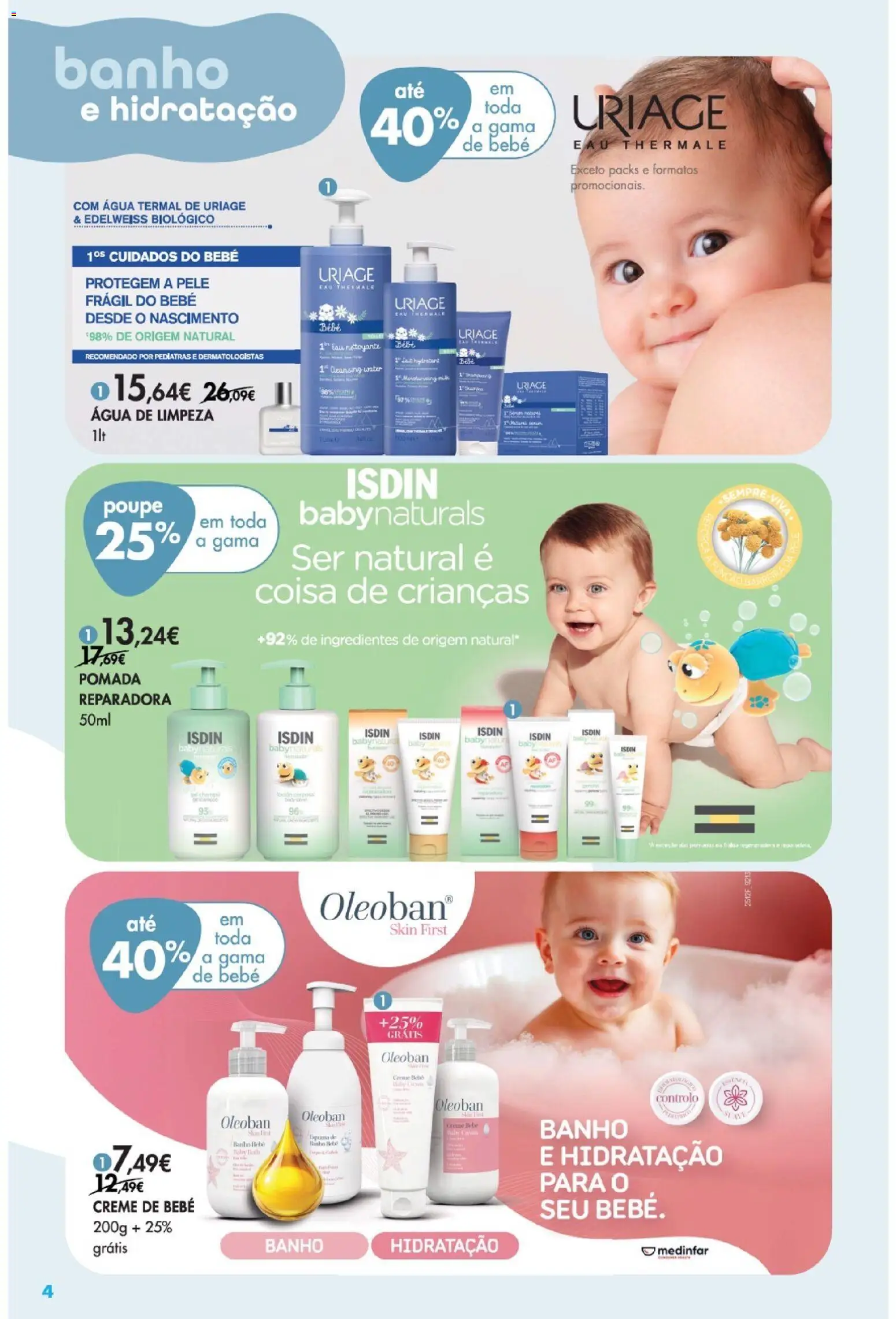 Pingo Doce - Bem Estar Bebé Lojas │ válido de 06.01.2026 | Página: 4 | Produtos: Agua, Água termal, Pomada, Banho