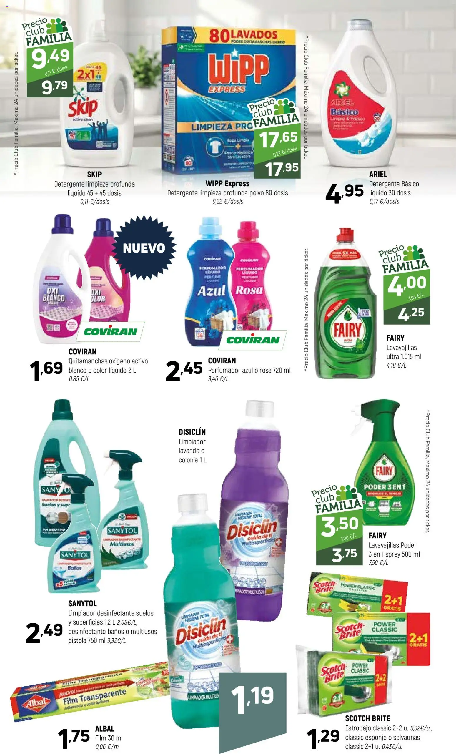 Coviran ofertas │ válido desde el 24.03.2026 | Página: 19 | Productos: Esponja, Polvo, Colonia, Detergente