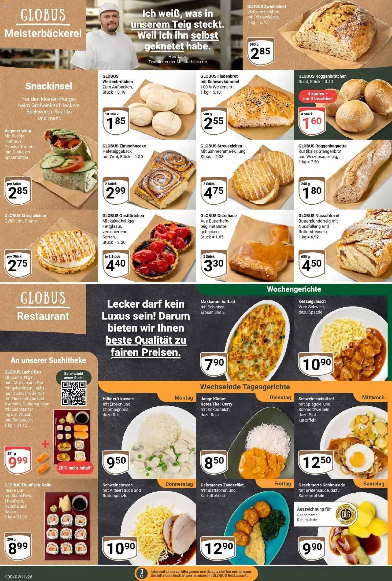 Globus prospekt Koblenz-Bubenheim	 – gültig ab 09.03.2026 | Seite: 8 | Produkte: Küche, Lachs, Paprika, Erbsen