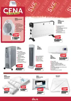 Super DIS katalog - pregled Super DIS kataloga - važi od 09.10.2025 | Strana: 18 | Proizvode: Jorgan, Radijator, Grejalica, Kalorifer