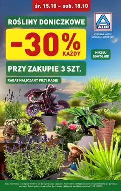 Pogląd oferty "Aldi Gazetka - Rośliny doniczkowe" - ważna od 15.10.2025