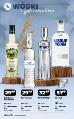 Netto gazetka - Alkohole mocne od 15.09.2025 | Strona: 6 | Produkty: Żubrówka, Vodka, Wódka