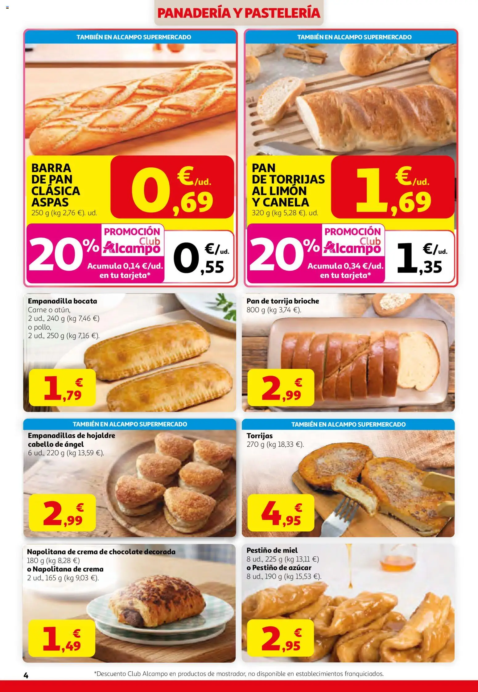 Alcampo HGU MadridActívate en Primavera │ válido desde el 12.03.2026 | Página: 4 | Productos: Ψηφιακή κάμερα, Pan, Chocolate, Crema