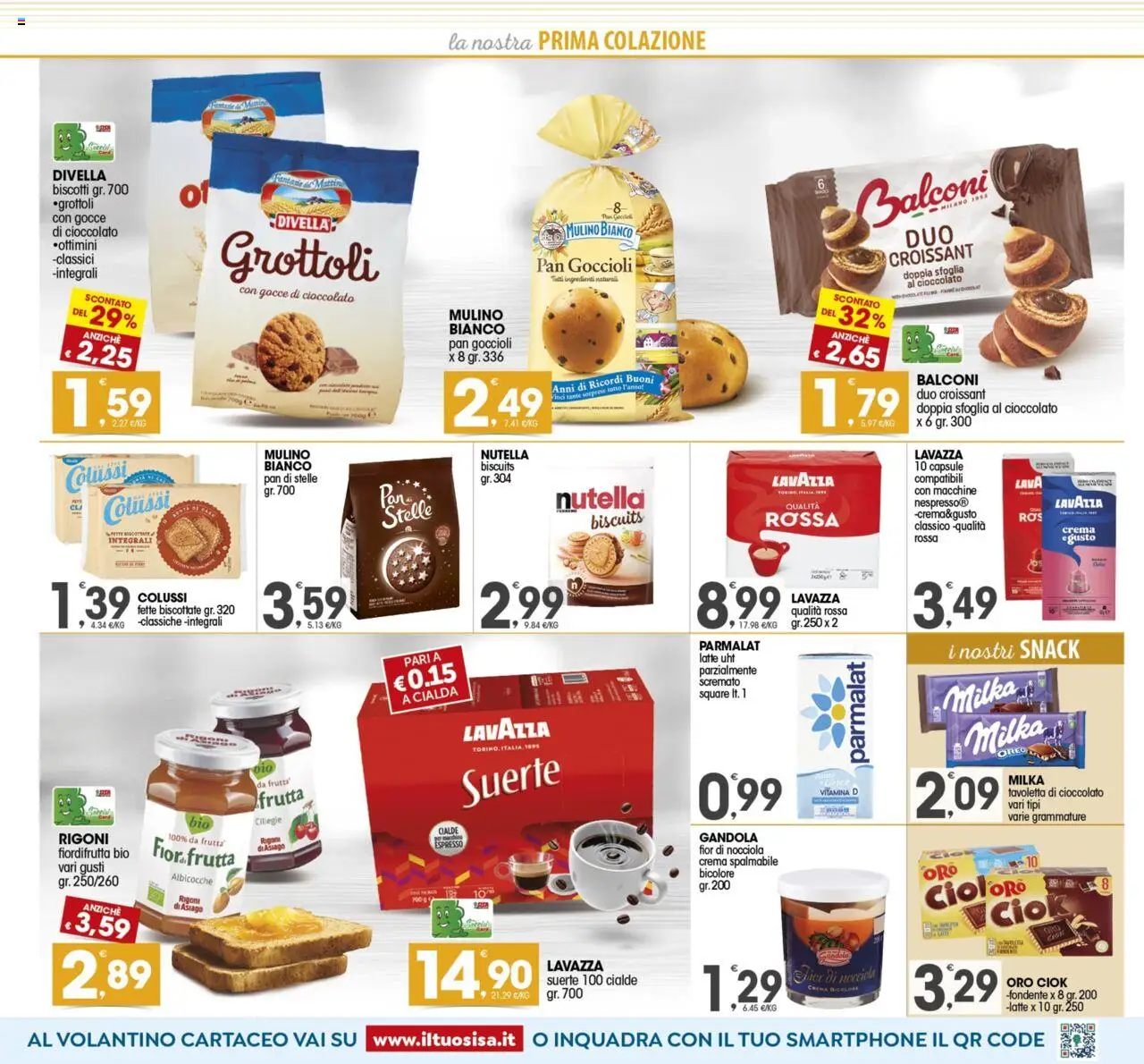 Volantino SISA del 03.10.2025 | Pagina: 5 | Prodotti: Frutta, Latte, Smartphone, Albicocche