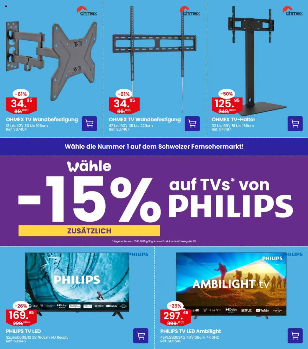 Conforama Aktionen ab 10.06.2025 | Seite: 11 | Produkte: Audio, TV, Philips