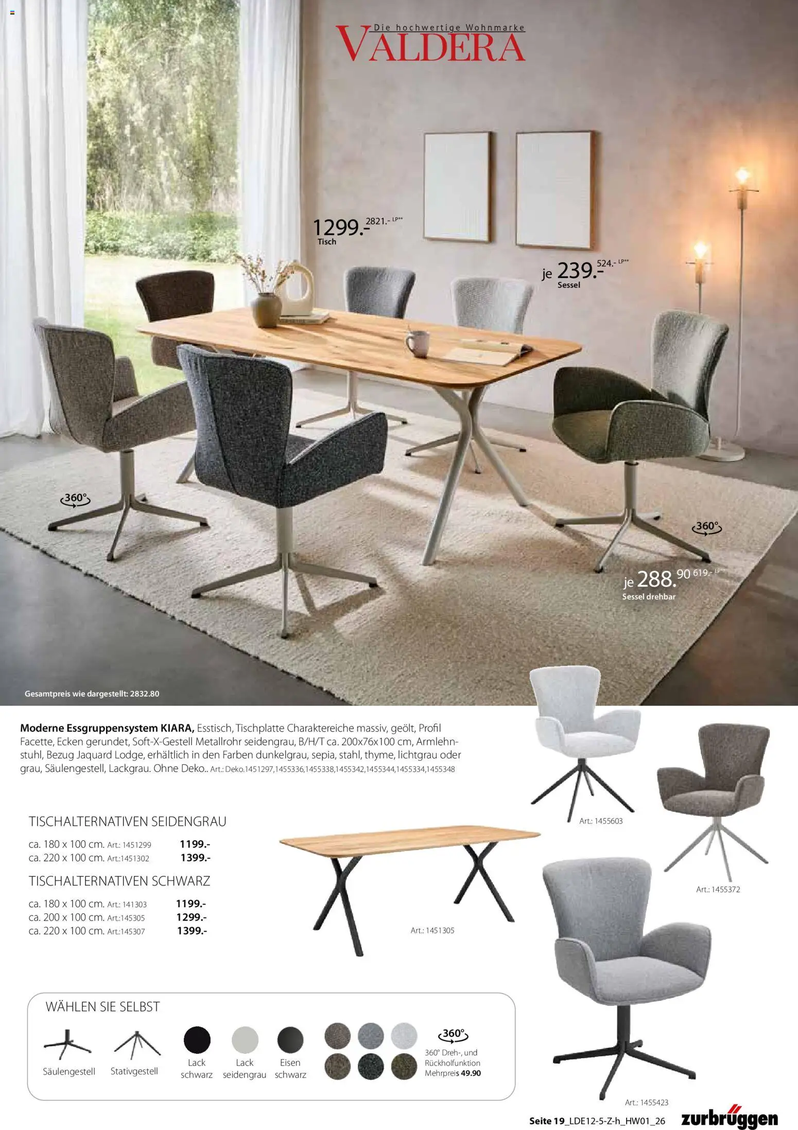 Zurbrüggen  Hochwert-Spezial – gültig ab 29.12.2025 | Seite: 31 | Produkte: Sessel, Tisch