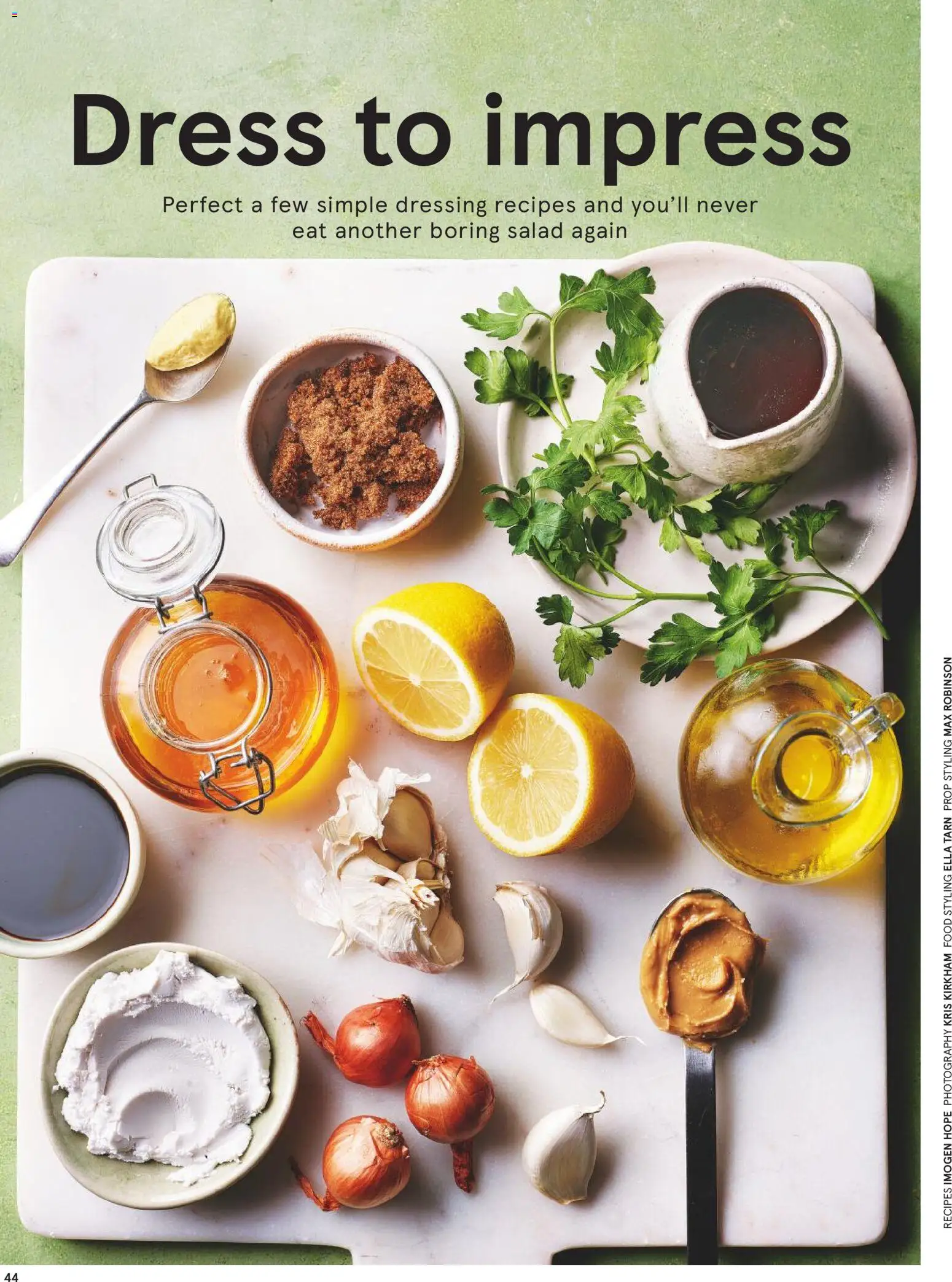 {H1} | Page: 44 | Products: Dress, Salad