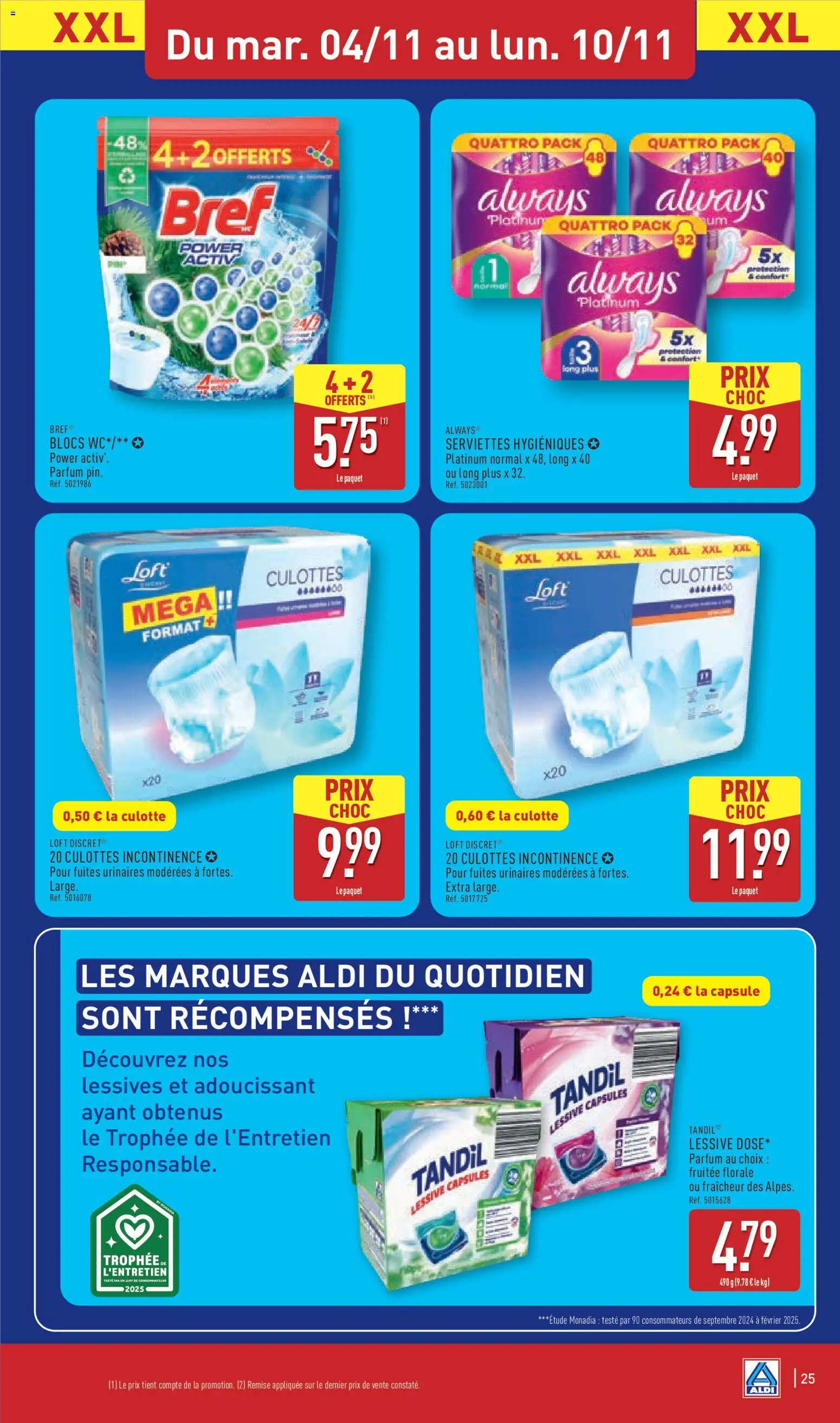 {H1} | Page: 28 | Produits: Culottes incontinence, Parfum, Adoucissant, Culotte