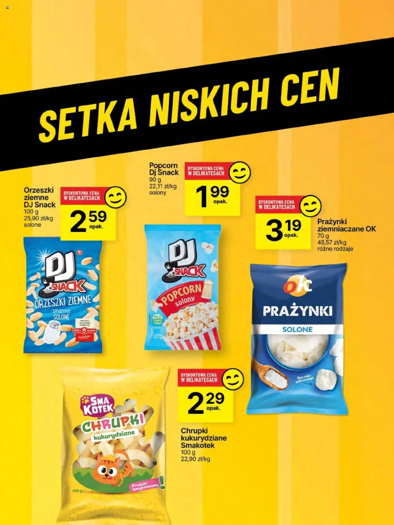 Delikatesy Centrum Gazetka - Sklepy Własne od 26.06.2025 | Strona: 60 | Produkty: Chrupki, Orzeszki ziemne, Popcorn