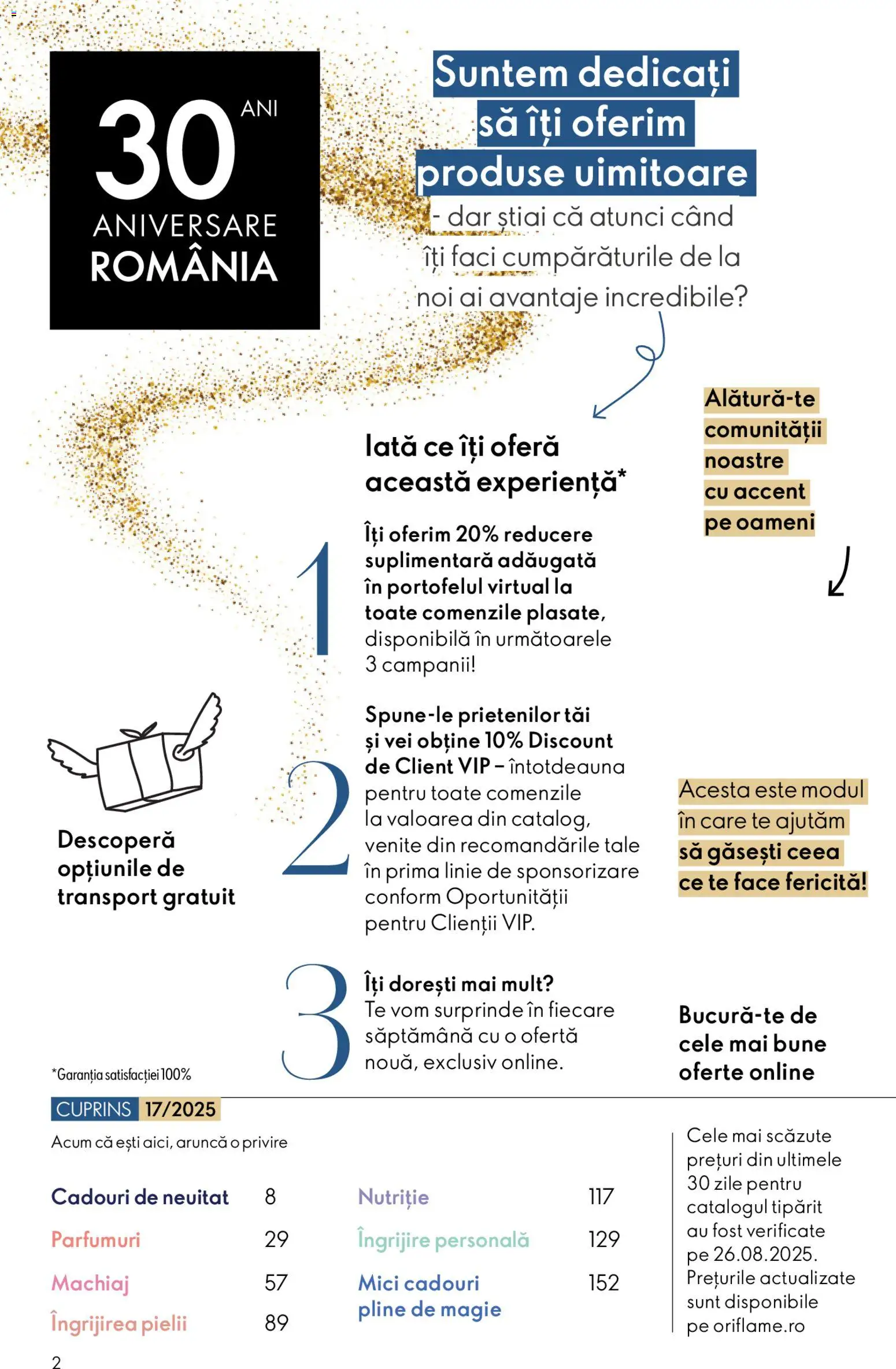 Noul catalog Oriflame – valabil de la 03.12.2025 | Pagină: 2 | Produse: Mici, Machiaj
