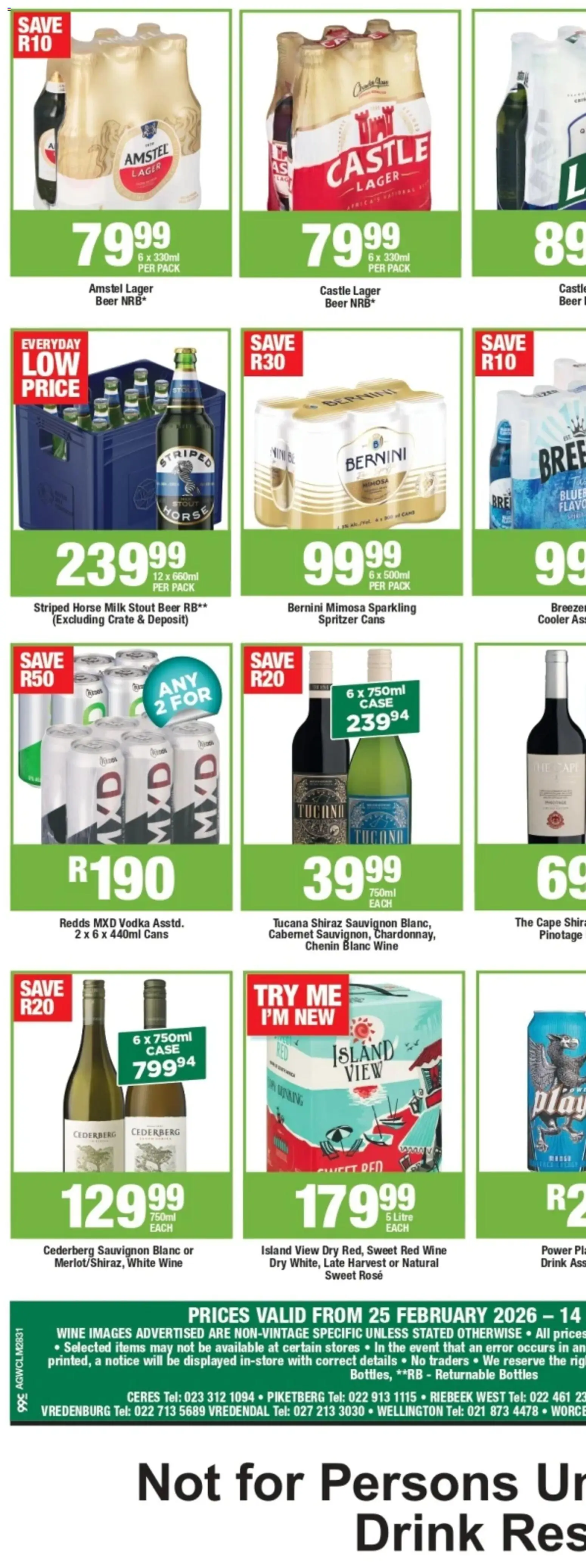 New Agrimark catalogue – valid from 25.02.2026 | Page: 3 | Products: Crate, Cooler, Milk, Beer