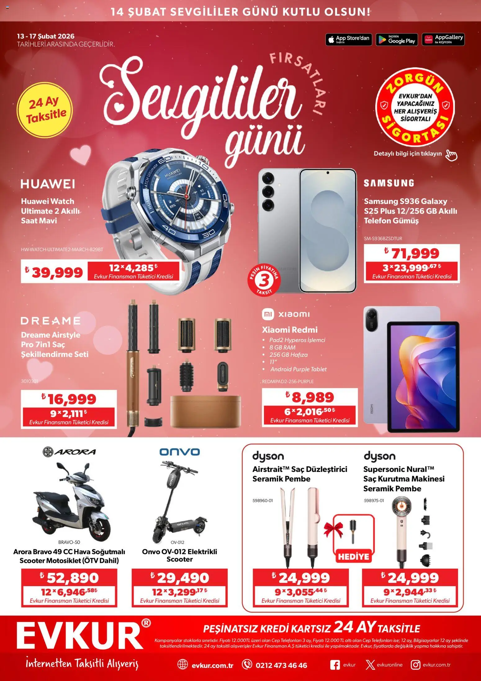 Evkur Katalog - 13.02.2026 tarihinden itibaren geçerlidir | Sayfa: 1 | Ürünler: Saç düzleştirici, Kurutma makinesi, Telefon, Saat