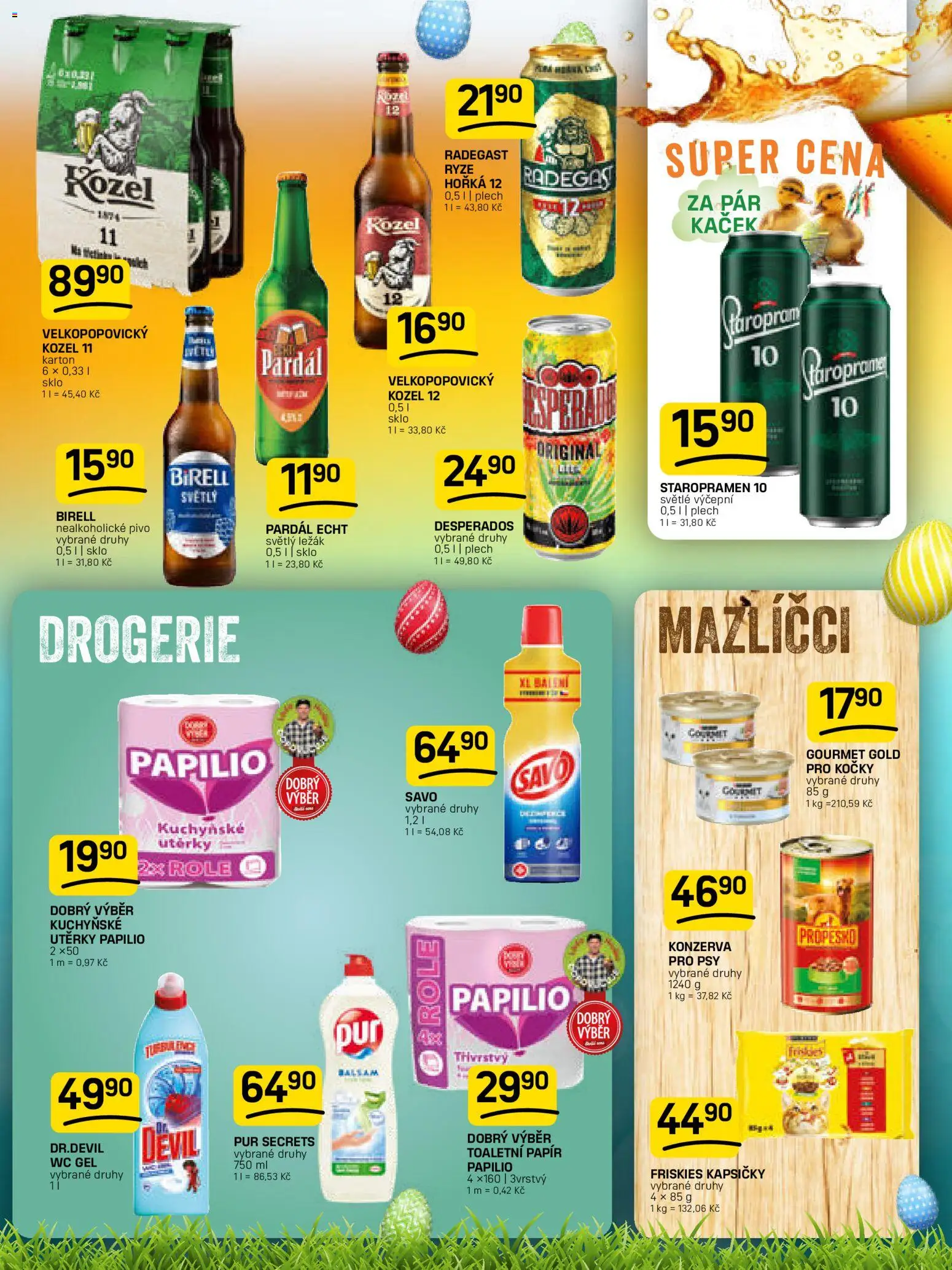 Flop leták od 01.04.2026 | Strana: 15 | Produkty: Birell, Utěrky, Pivo Pardál, Radegast