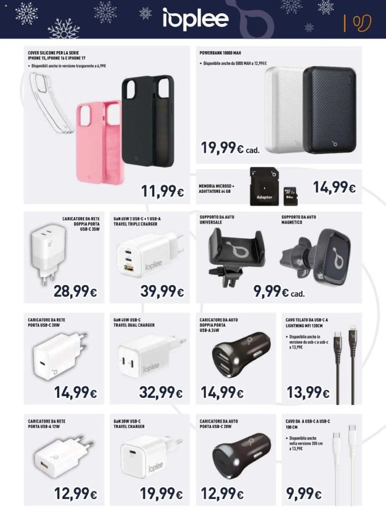Volantino Unieuro del 06.12.2025 | Pagina: 11 | Prodotti: Iphone, Cavo, Adattatore, Silicone