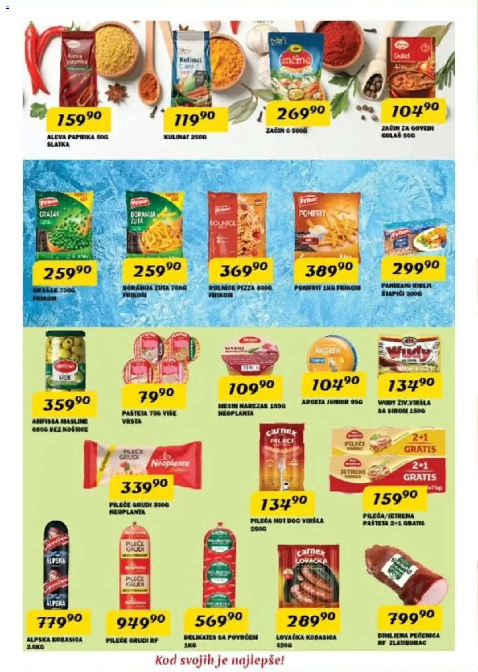 VP Dima katalog - važi od 15.01.2026 | Strana: 4 | Proizvode: Masline, Narezak, Pečenica, Pašteta