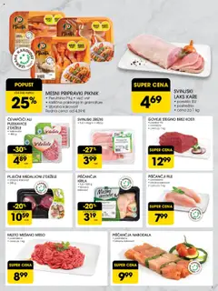 Novi Tuš katalog ponudbe – veljaven od 10.09.2025 | Stran: 3 | Izdelki: Čevapčiči, Pleskavice, Nabodala, Zrezki