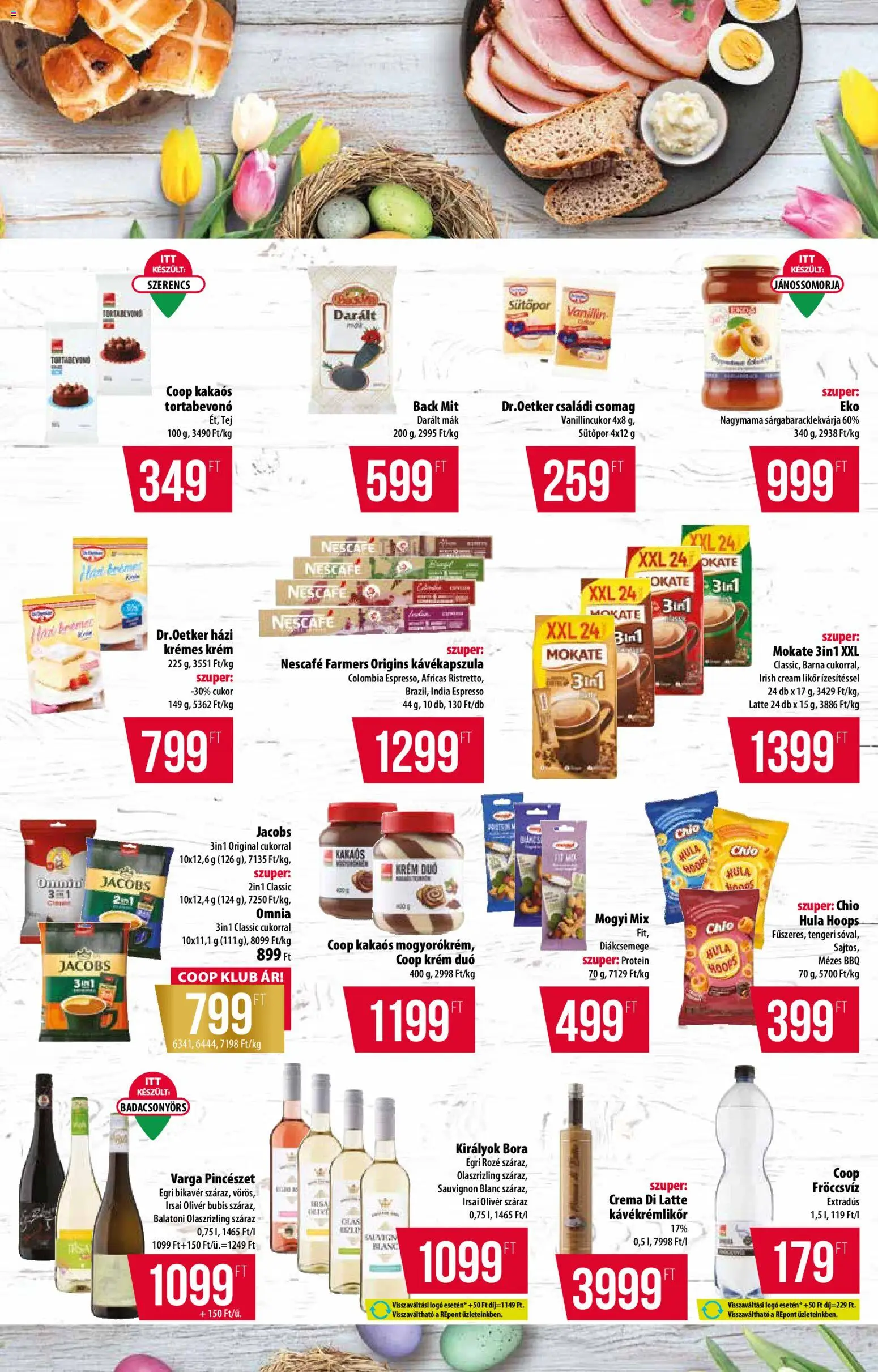 COOP akciós ujság - amely érvényes a következő dátumtól: 12.03.2026 | Oldal: 9 | Termékek: Diákcsemege, Sütőpor, Protein, Mák