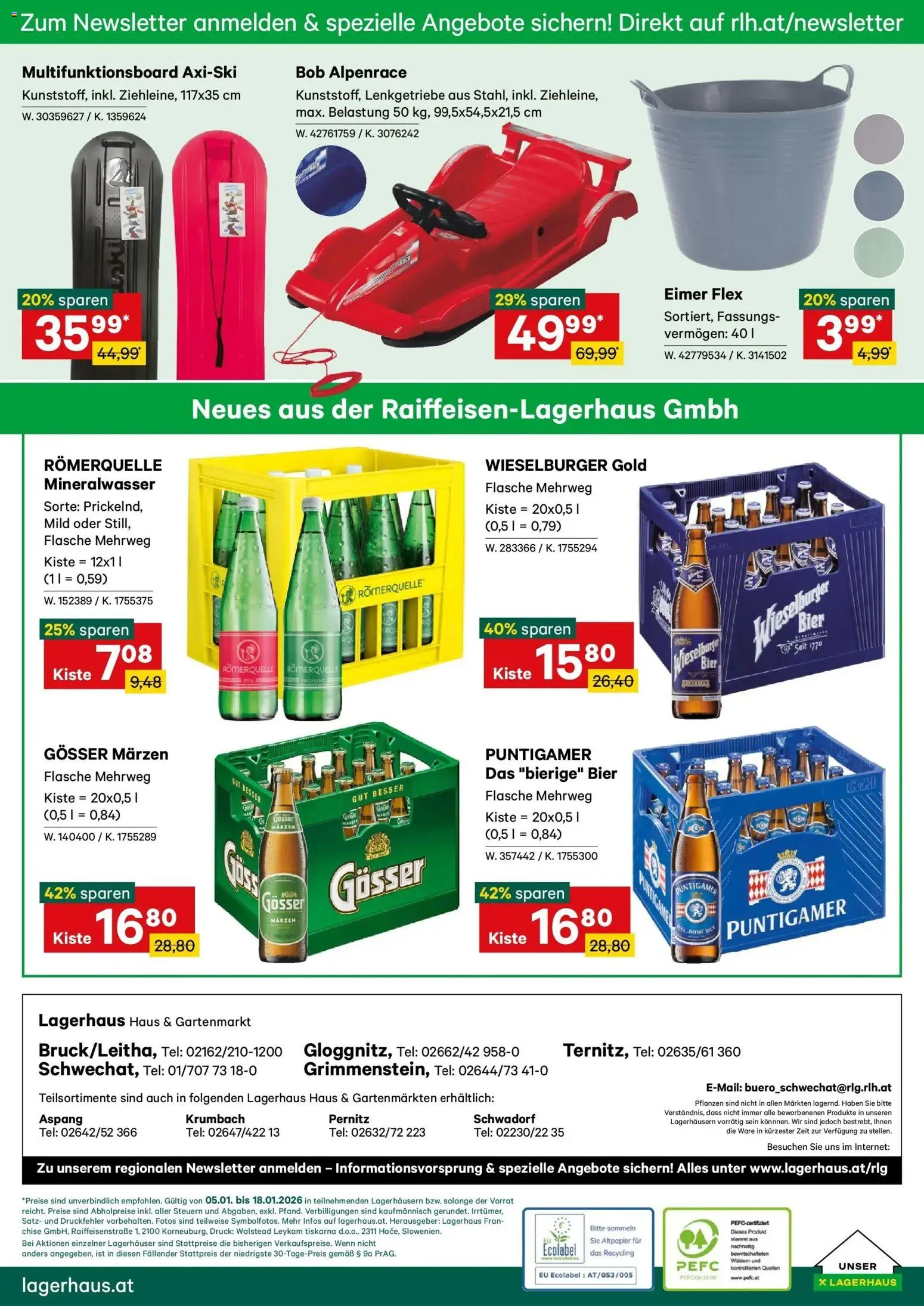 Lagerhaus Wochenangebote gültig ab 05.01.2026 | Seite: 8 | Produkte: Bier