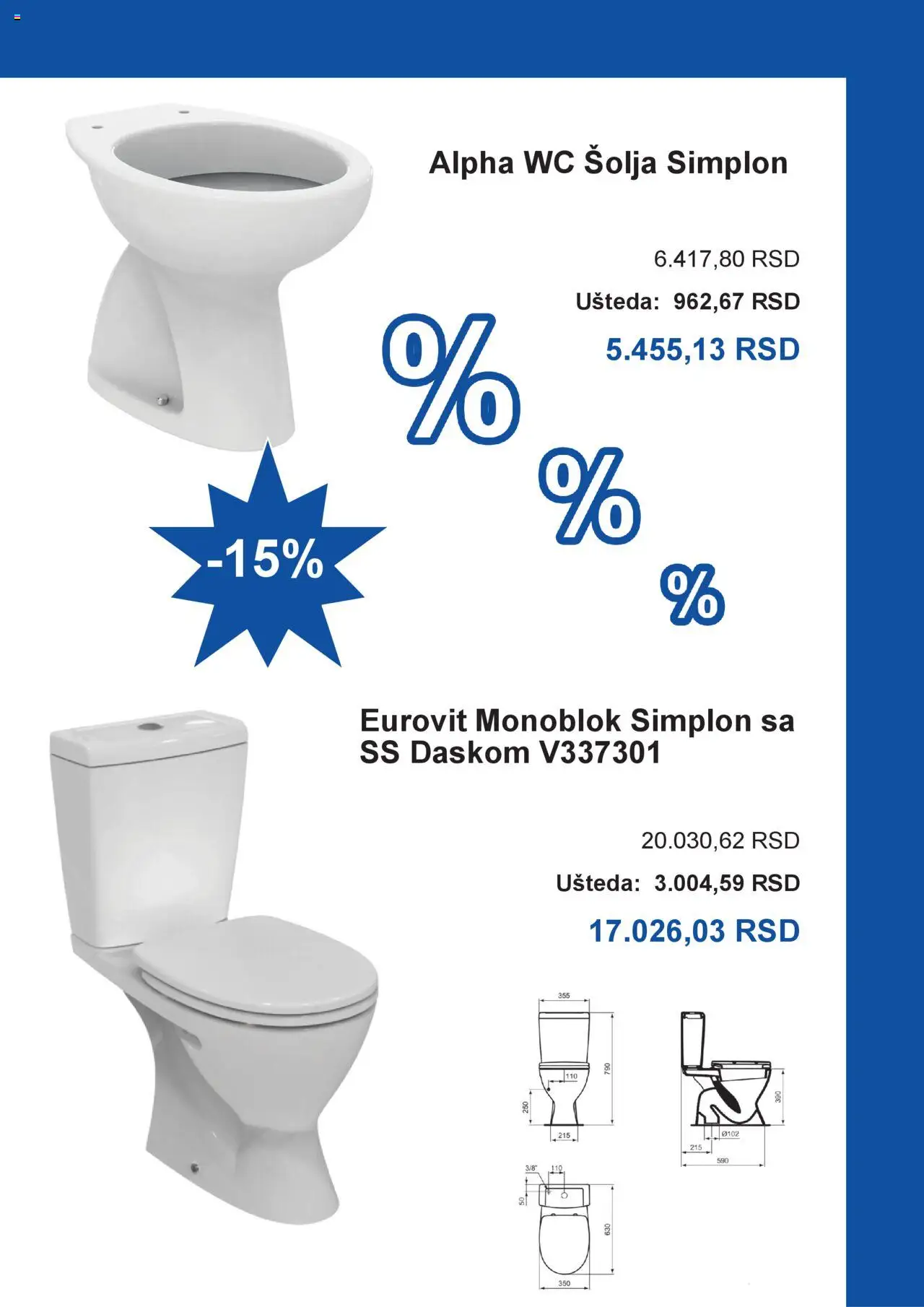 Enmon katalog - važi od 29.07.2025 | Strana: 2 | Proizvode: Wc, Šolja