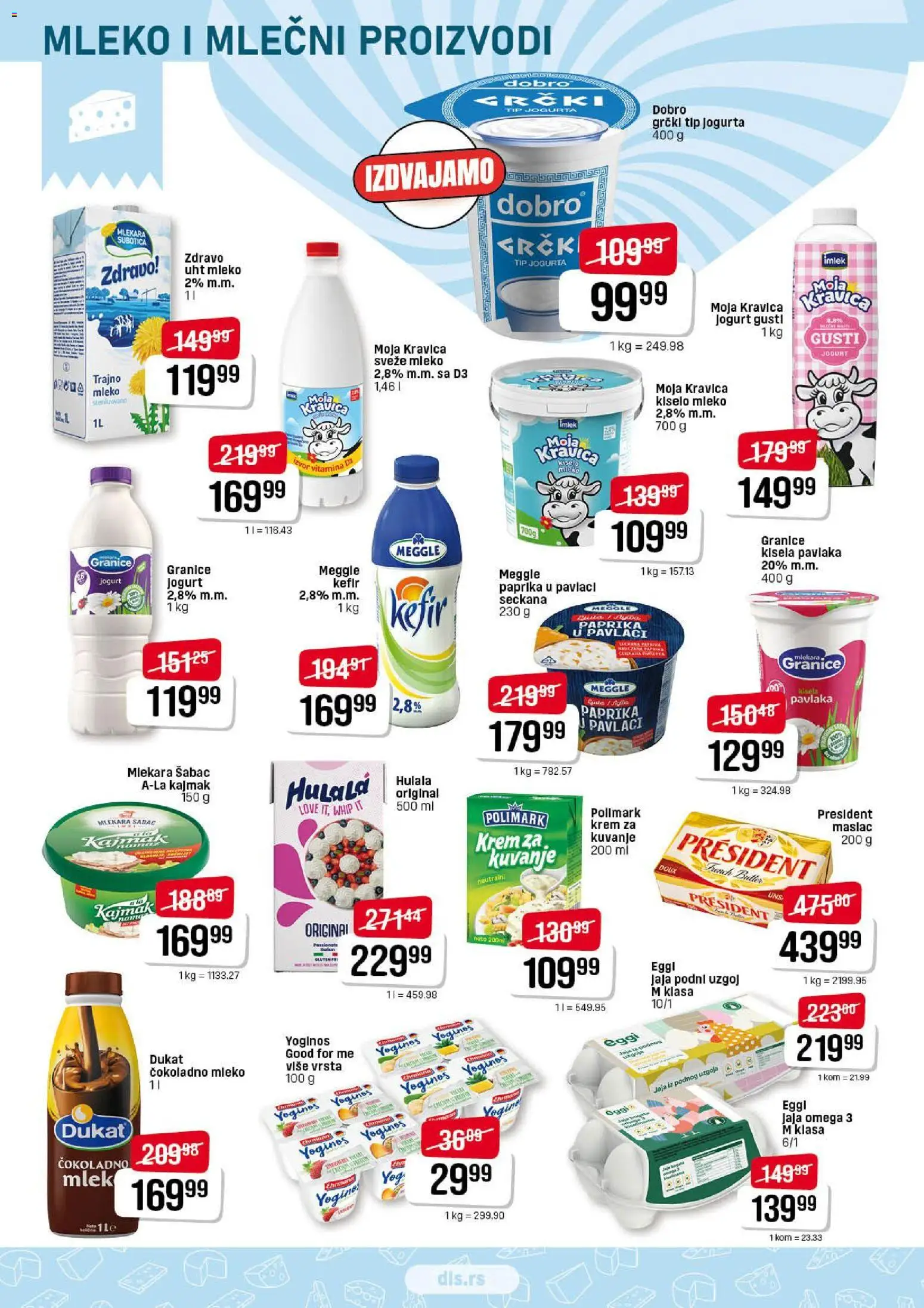 Super DIS katalog - važi od 12.02.2026 | Strana: 4 | Proizvode: Maslac, Čokoladno mleko, Jaja, Paprika u pavlaci