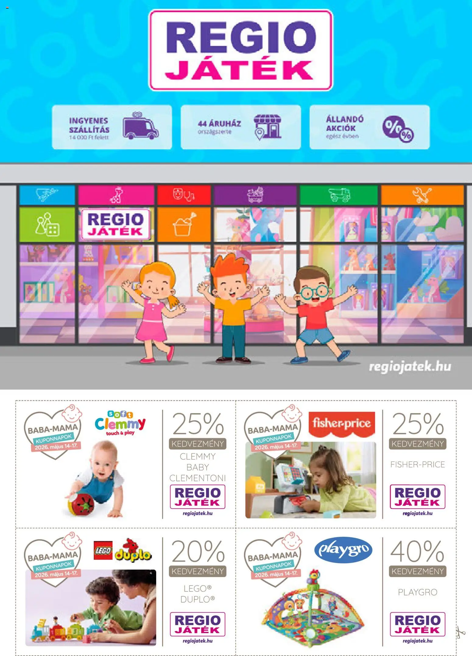 Rossmann akciós ujság - amely érvényes a következő dátumtól: 11.05.2026 | Oldal: 52 | Termékek: Duplo, Játék