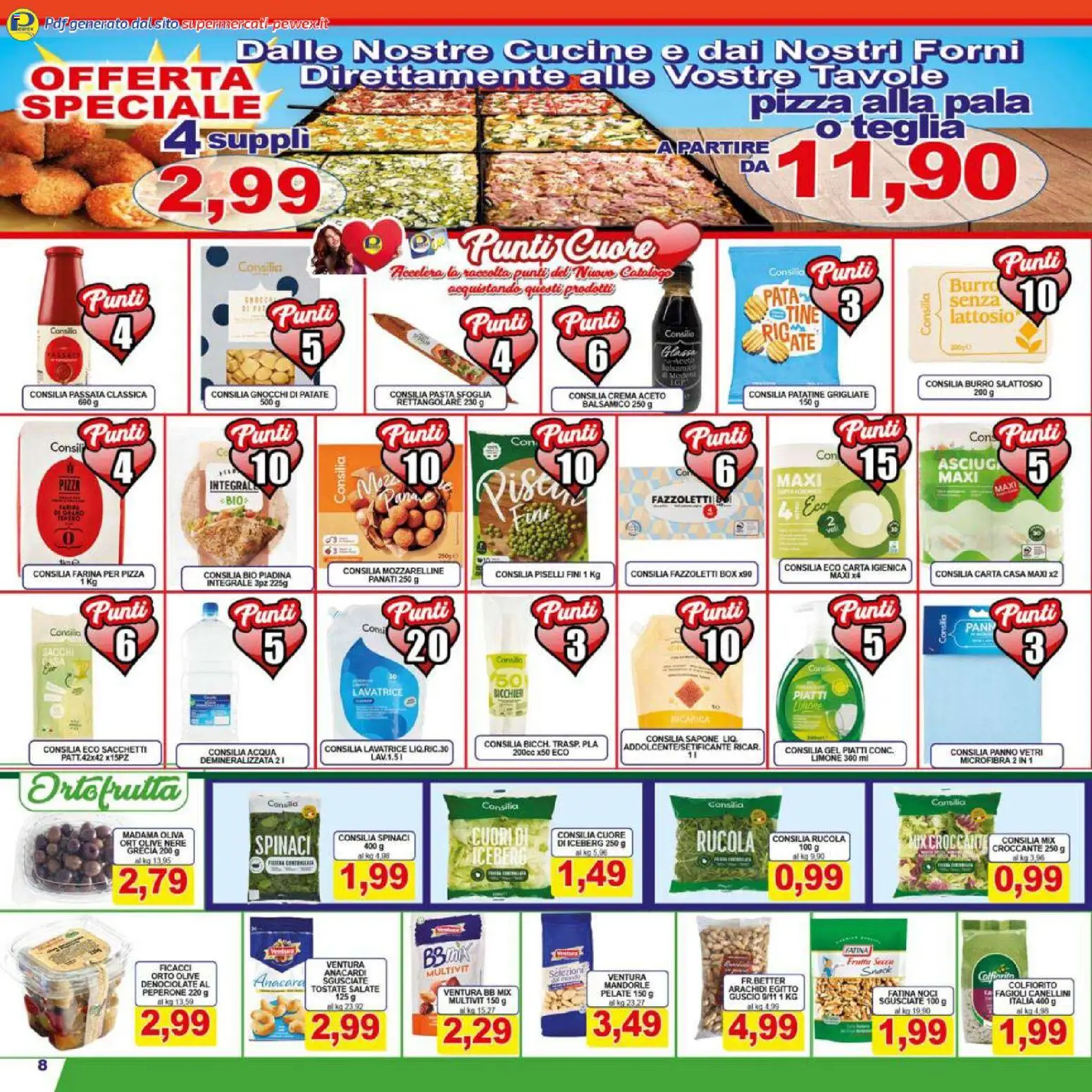 Volantino Pewex del 16.01.2026 | Pagina: 8 | Prodotti: Teglia, Cucine, Patate, Arachidi
