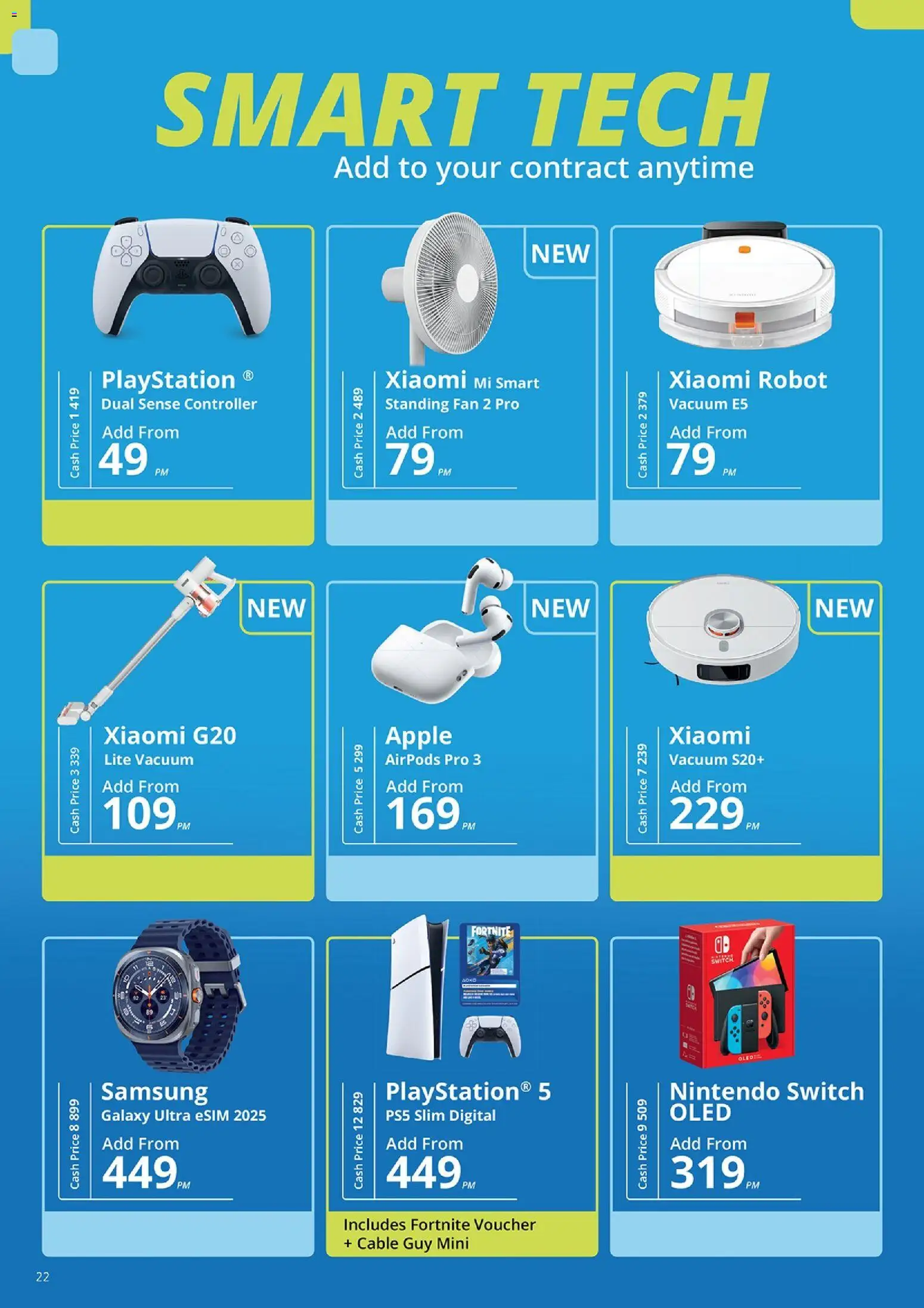 New Cellucity catalogue – valid from 06.02.2026 | Page: 22 | Products: Cable, Playstation, Fan, Switch