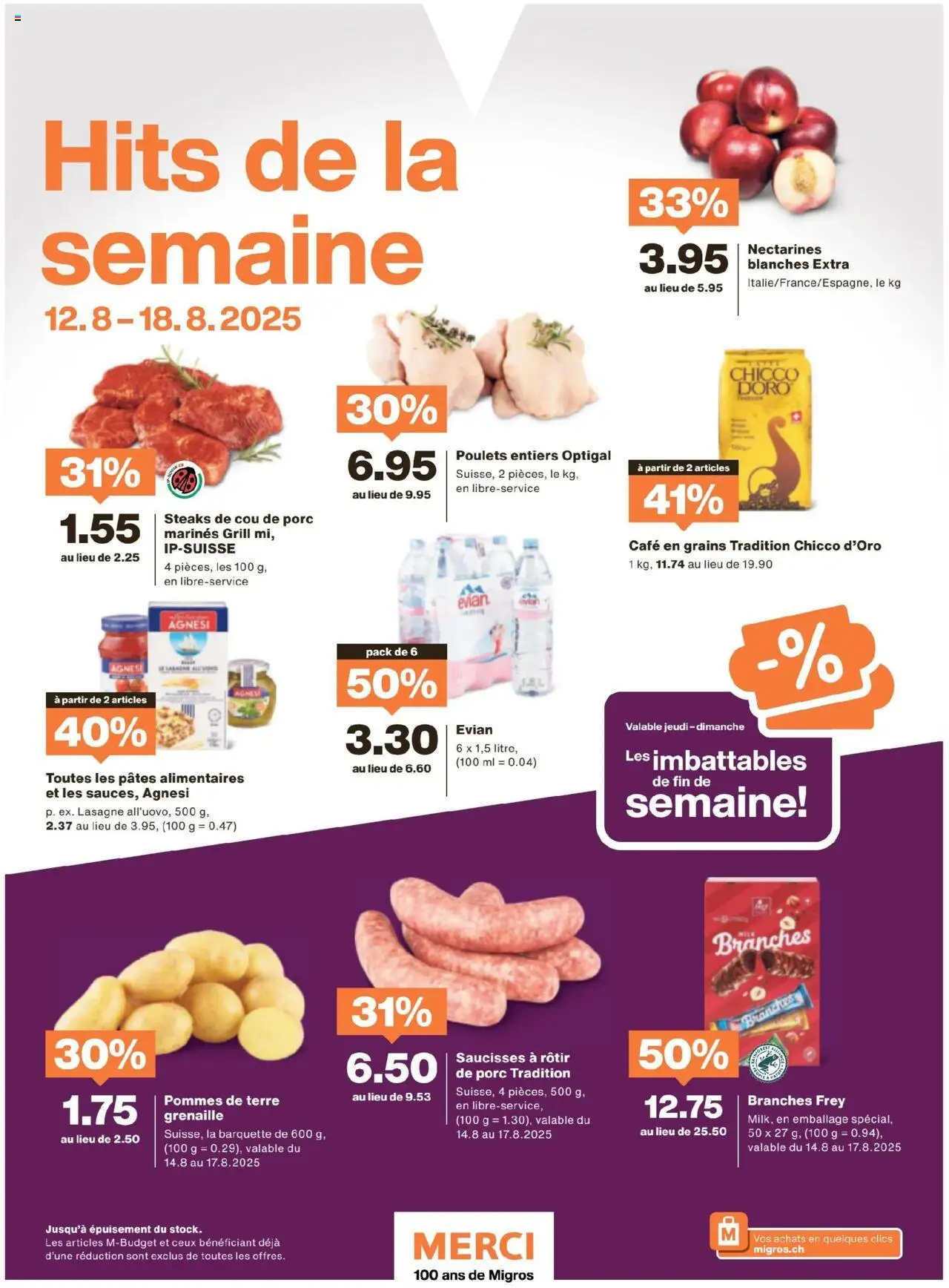 Migros - Magazin FR ab 12.08.2025 | Seite: 54 | Produkte: Pasta, Grill