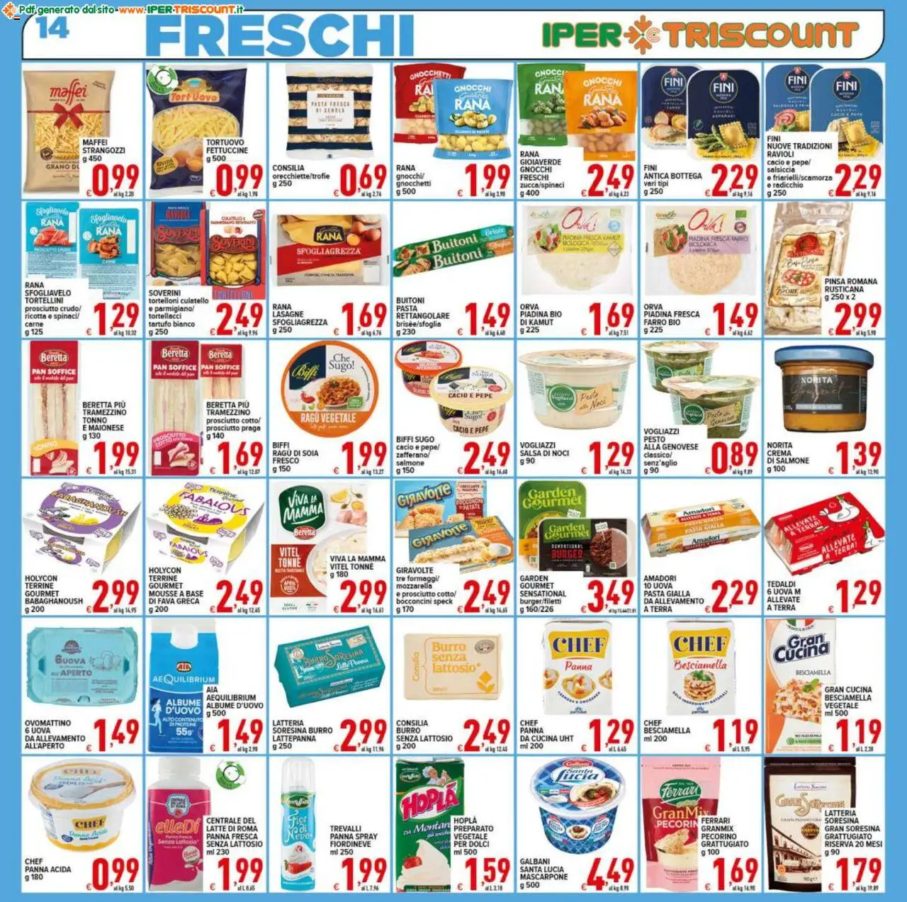 Volantino Ipertriscount del 17.09.2025 | Pagina: 14 | Prodotti: Pesto, Tonno, Tramezzino, Besciamella