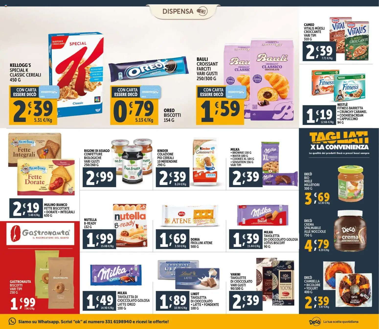 Volantino Decò del 30.01.2026 | Pagina: 13 | Prodotti: Crema, Cioccolato, Frutta, Fette biscottate