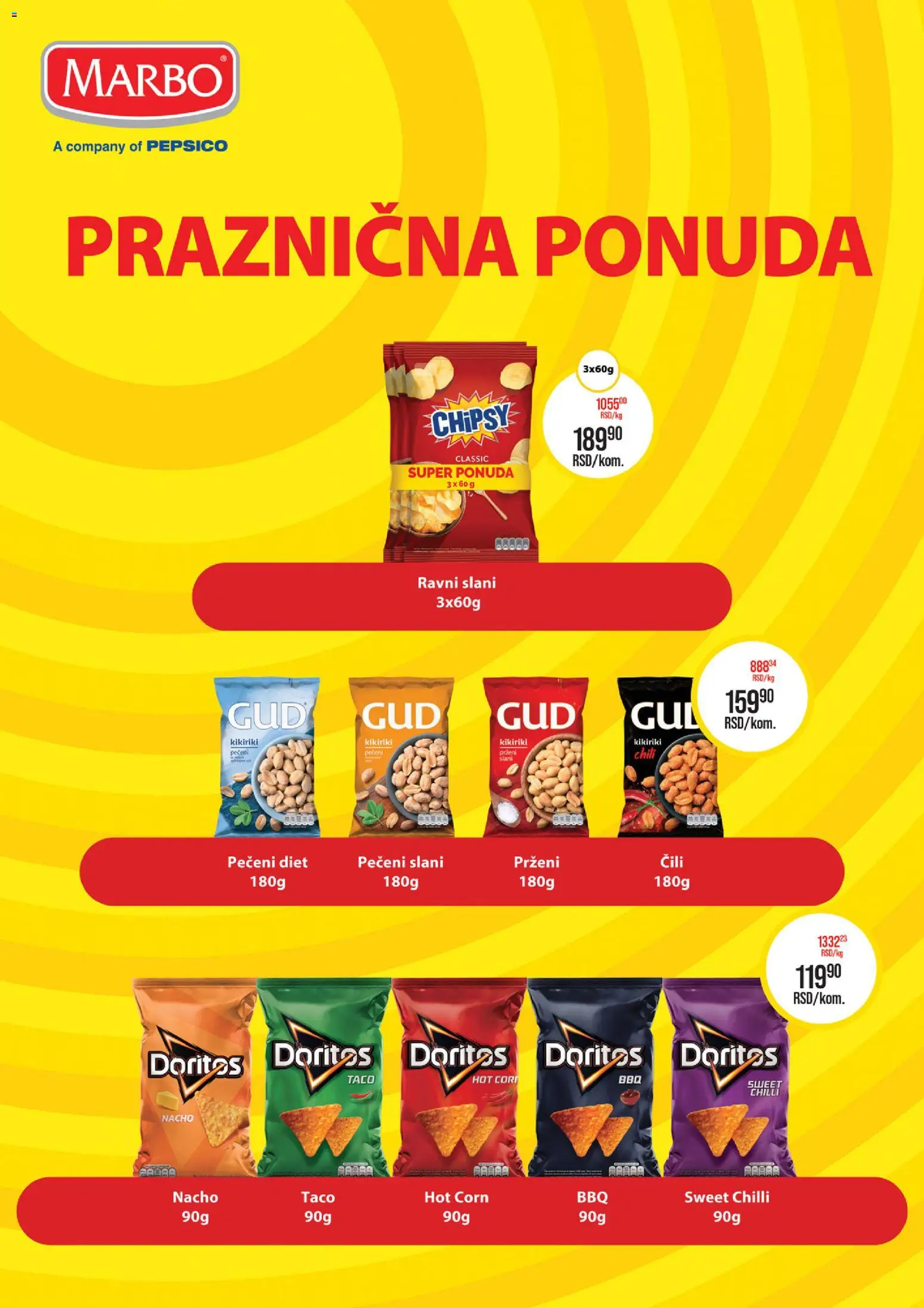 Zlatan Trag katalog - važi od 17.12.2025 | Strana: 3 | Proizvode: Kikiriki, Doritos