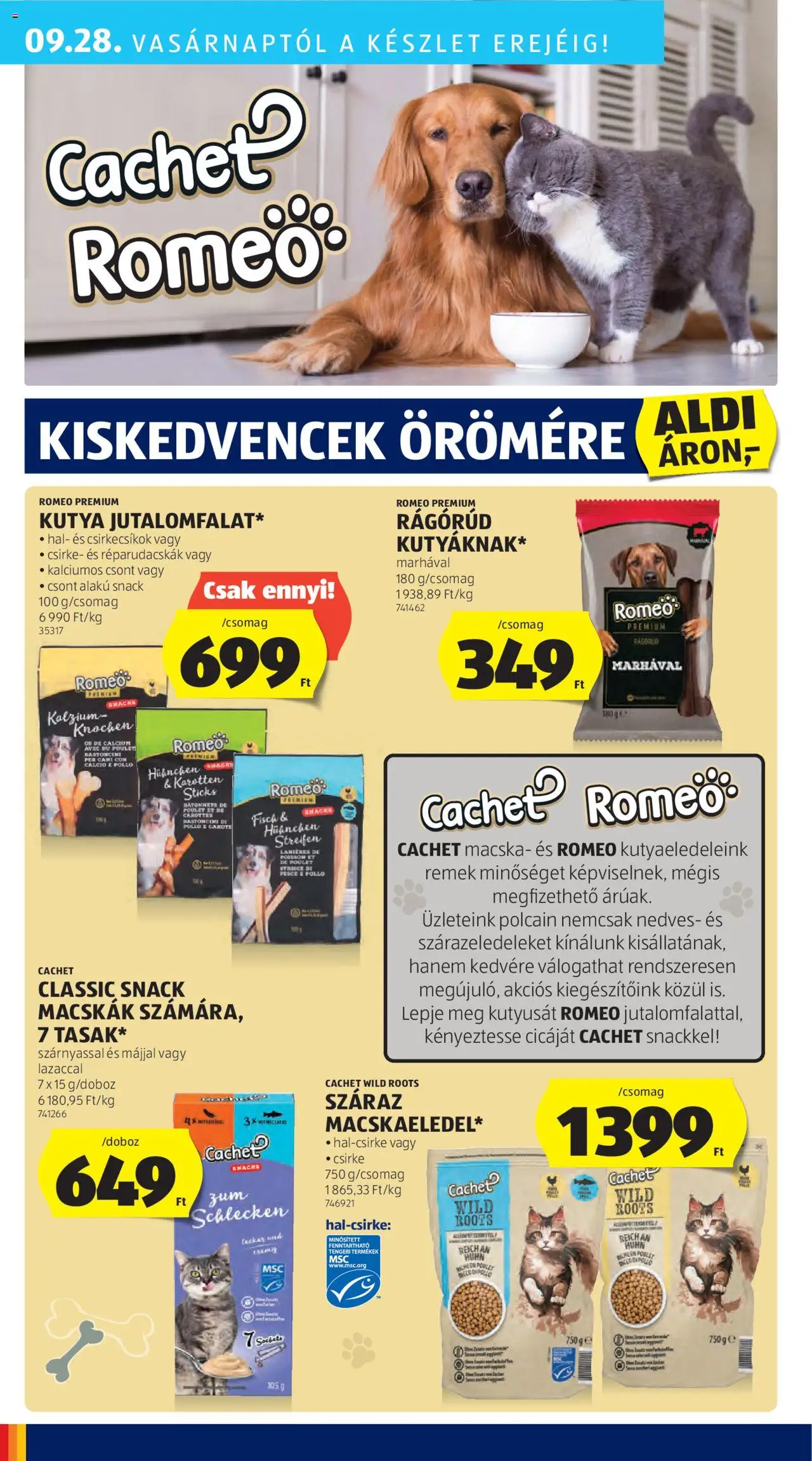 Aldi akciós ujság - amely érvényes a következő dátumtól: 25.09.2025 | Oldal: 44 | Termékek: Hal