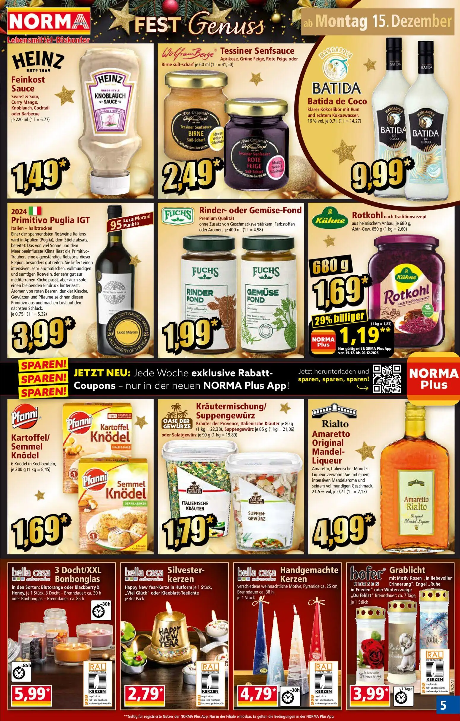 Norma Flugblatt gültig ab 15.12.2025 | Seite: 5 | Produkte: Gewürze, Gemüse, Knoblauch, Birne