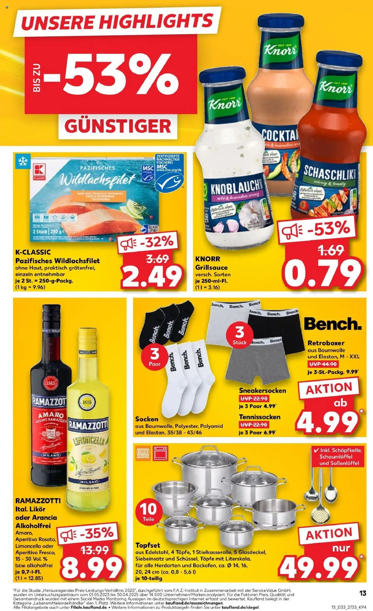 Kaufland prospekt Arnstadt	 - gültig ab dem 18.08.2025 | Seite: 26 | Produkte: Knorr, Limoncello, Socken, Boxer