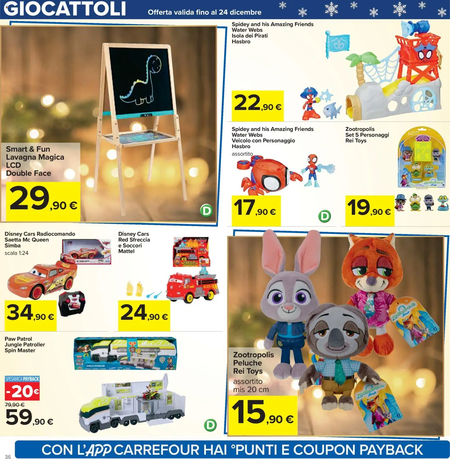 Volantino Carrefour del 02.12.2025 | Pagina: 36 | Prodotti: Peluche, Scala