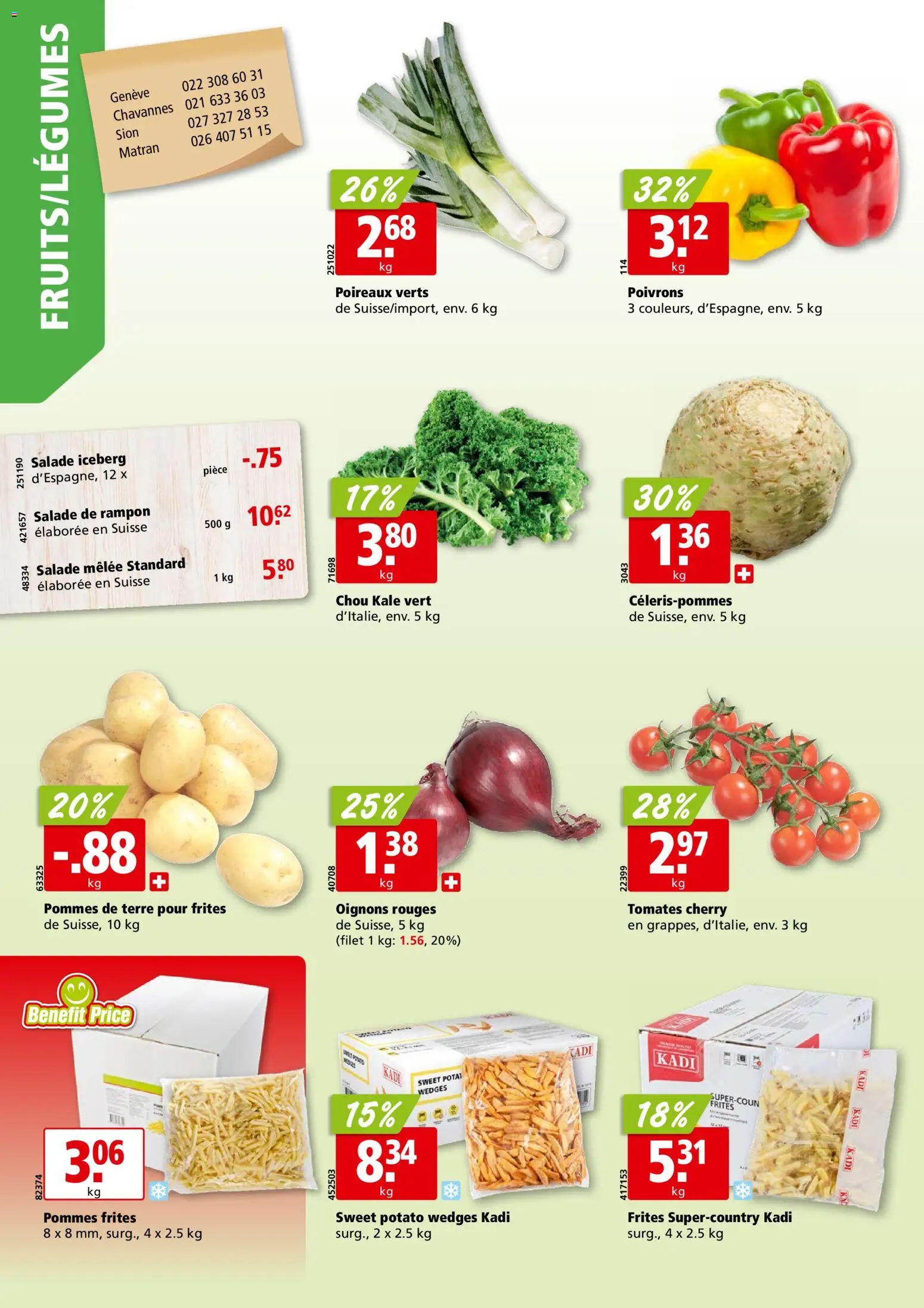 Aligro aktionen Chavannes, Matran, Genève, Sion – gültig ab 09.03.2026 | Seite: 2 | Produkte: Pommes Frites