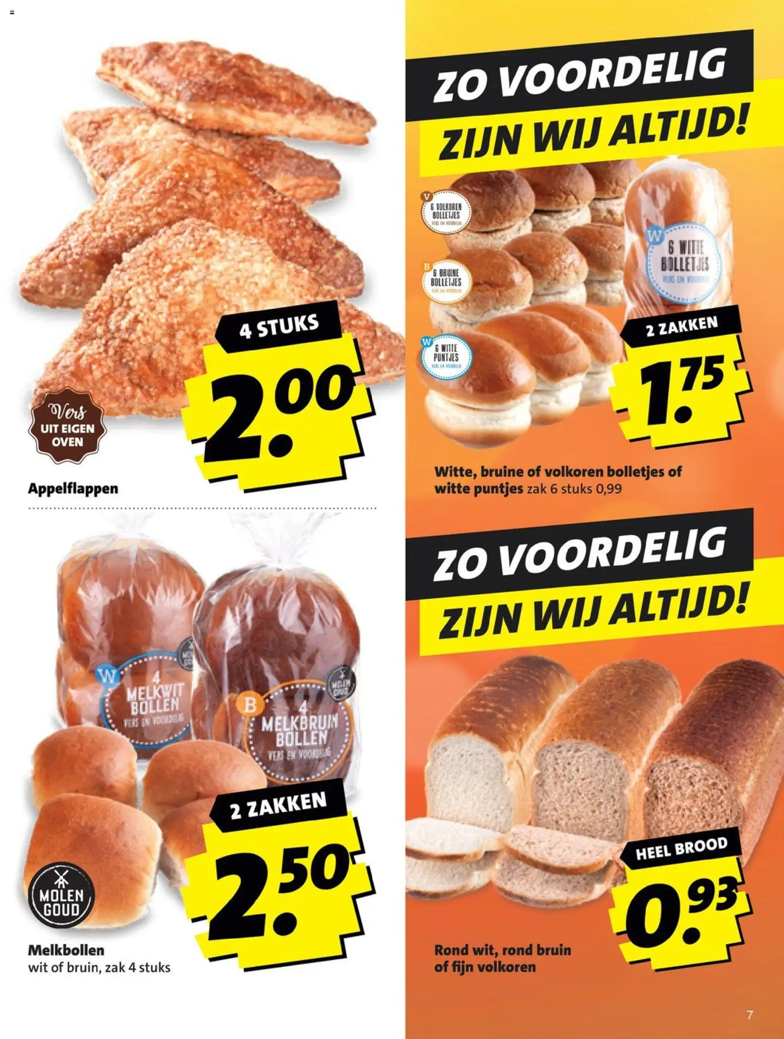 {H1} | Pagina: 7 | Producten: Brood, Zak, Oven, Bolletjes