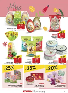 BUNNY STAR JAJA, 150g, 180g - Pregled kataloga iz trgovine Konzum, vrijedi od 11.03.2026 | Stranica: 17