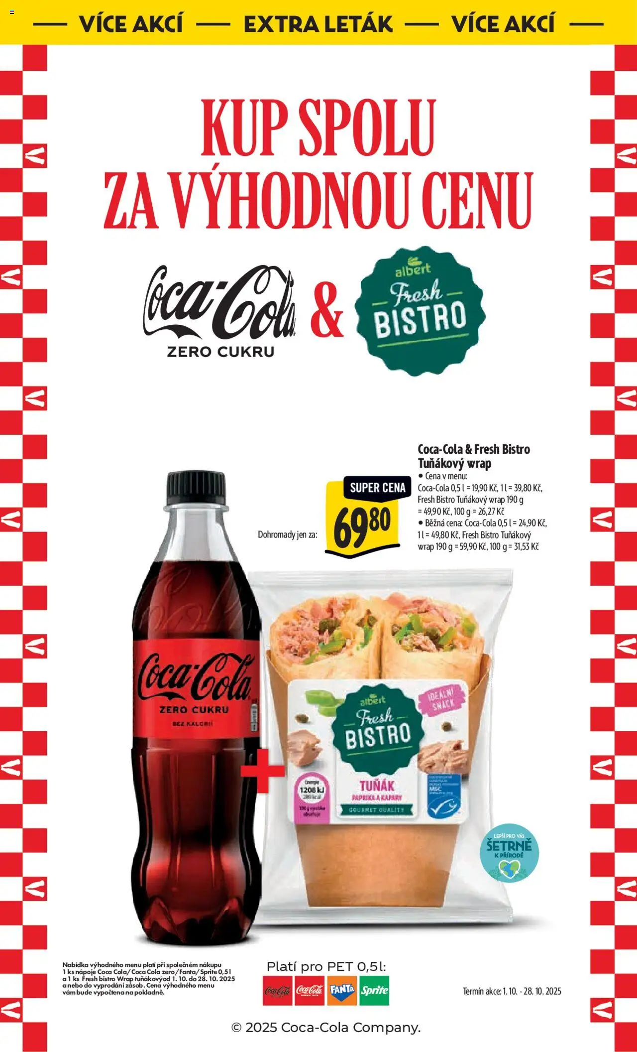 Albert leták - Hypermarket od 08.10.2025 | Strana: 53 | Produkty: Tuňák, Gourmet, Coca cola, Paprika