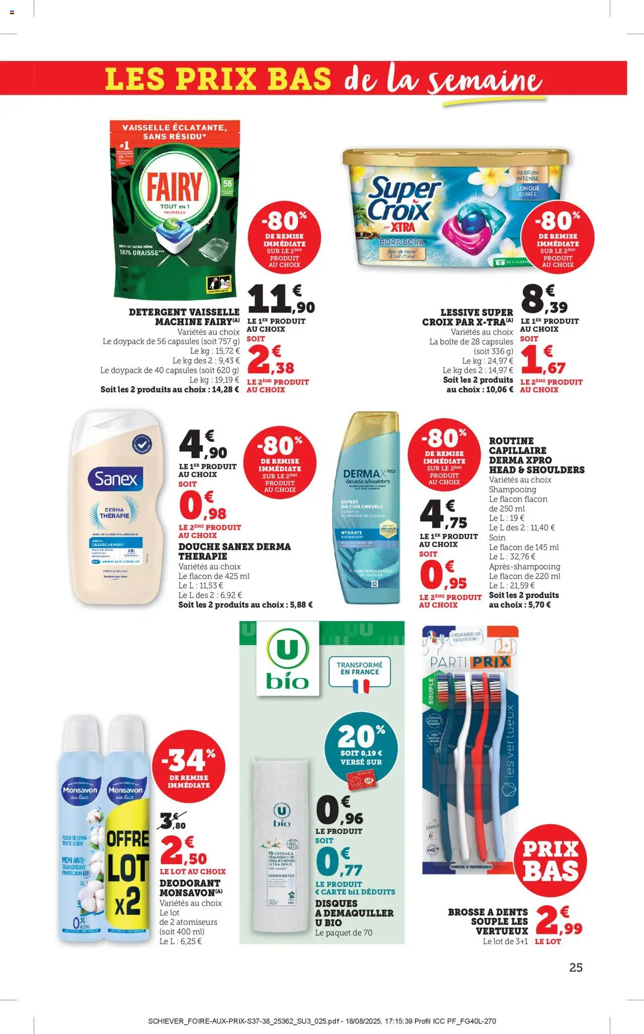  | Page: 25 | Produits: Fairy, Shampooing, Détergent, Lessive
