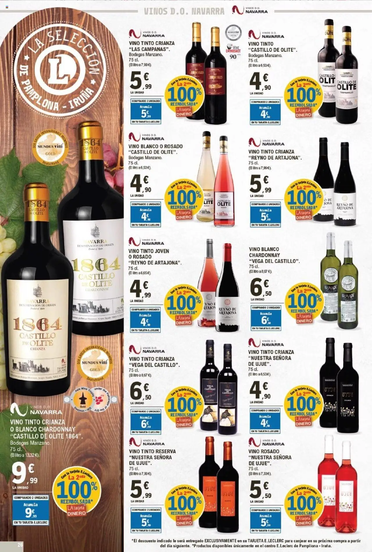 E.Leclerc folleto │ válido desde el 01.10.2025 | Página: 26 | Productos: Vino rosado, Vino