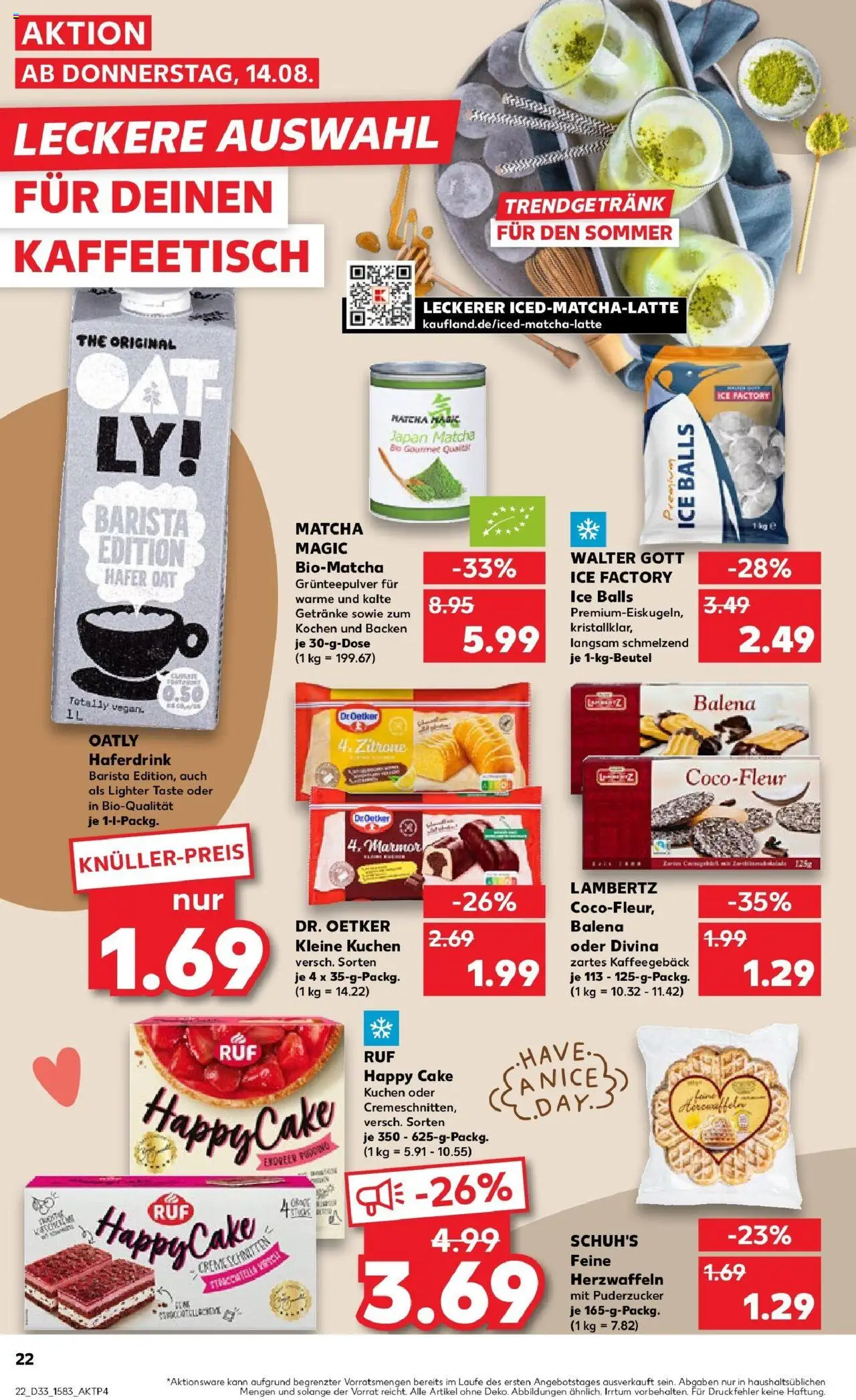 Kaufland prospekt Eschwege	 - gültig ab dem 14.08.2025 | Seite: 22 | Produkte: Pudding, Haferdrink, Oatly, Zitrone