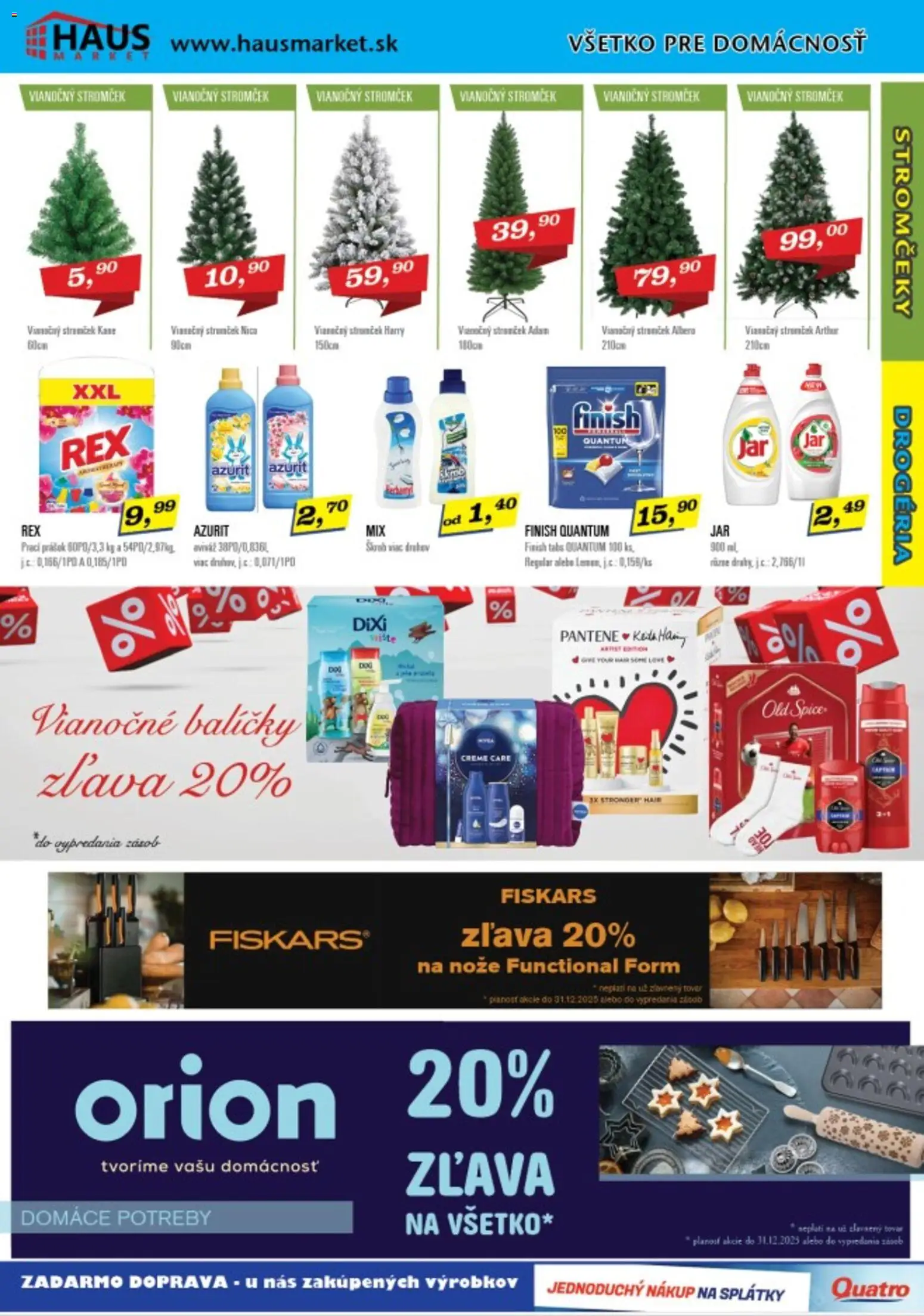 Nové Makos akcie – leták je platný od 08.12.2025 | Strana: 2 | Produkty: Prací prášok, Aviváž, Vianočný stromček