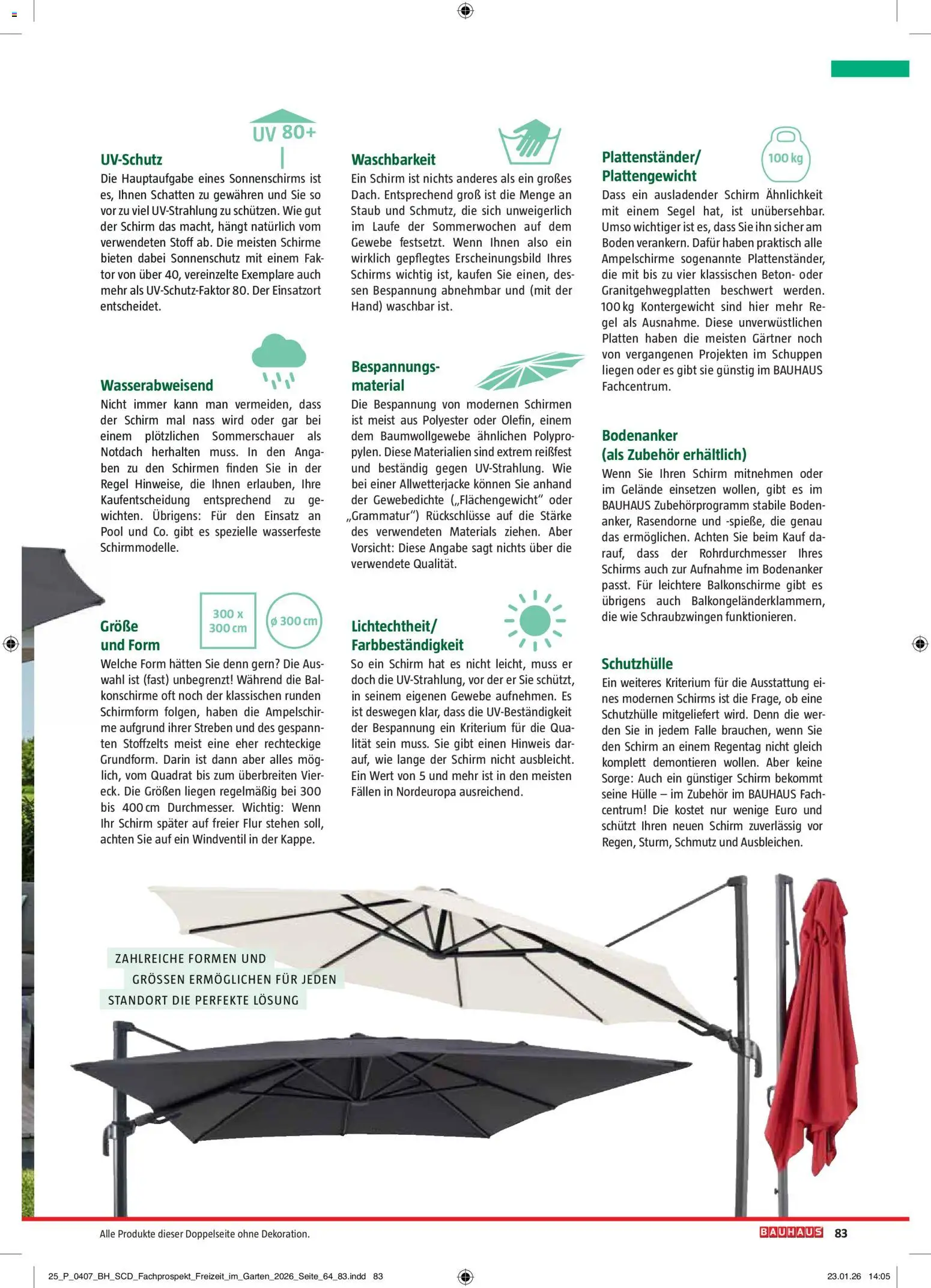 Bauhaus Freizeit im Garten gültig ab 01.05.2026 | Seite: 83 | Produkte: Hülle